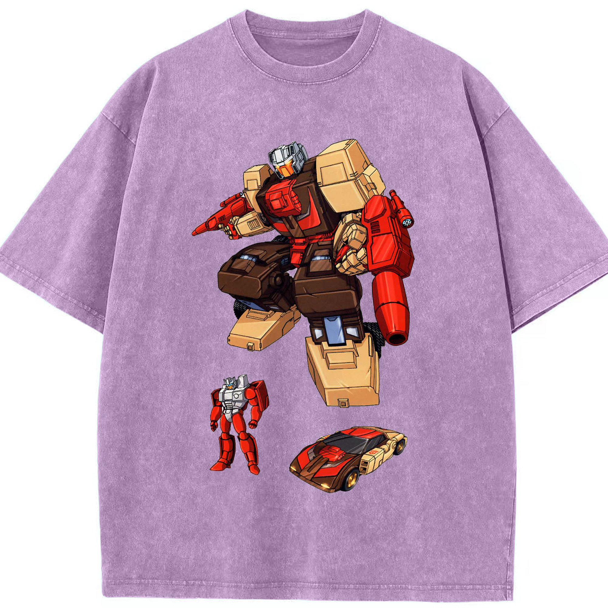 （画像用）  綿100% ヴィンテージ風 半袖Tシャツ（フロントプリント）