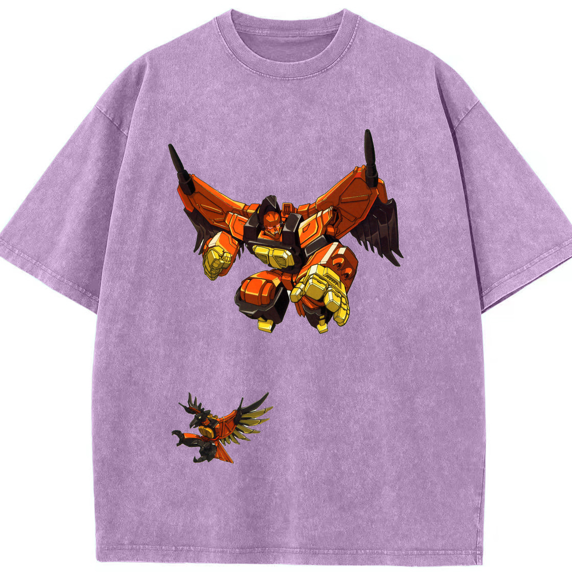 （画像用）  綿100% ヴィンテージ風 半袖Tシャツ（フロントプリント）