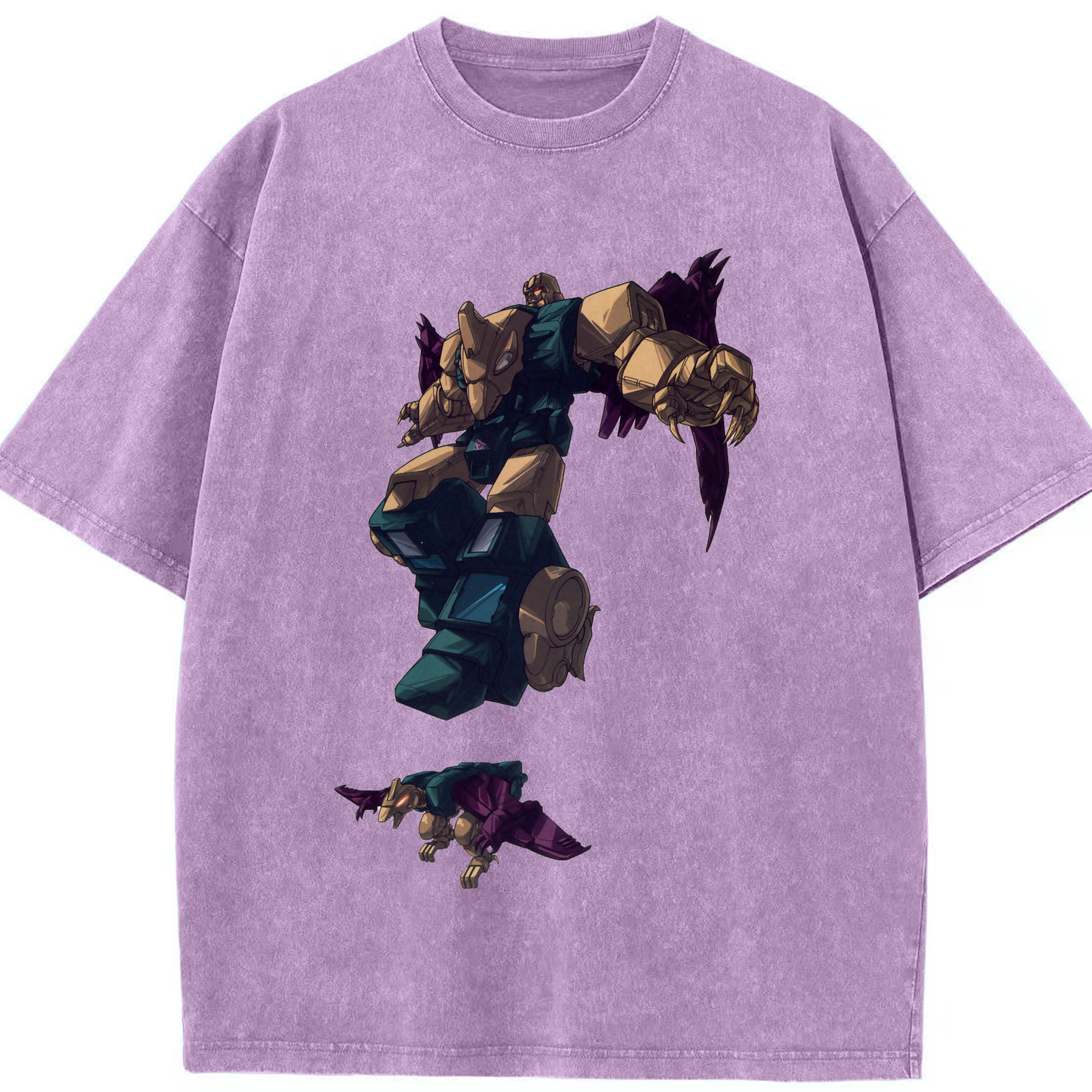 （画像用）  綿100% ヴィンテージ風 半袖Tシャツ（フロントプリント）