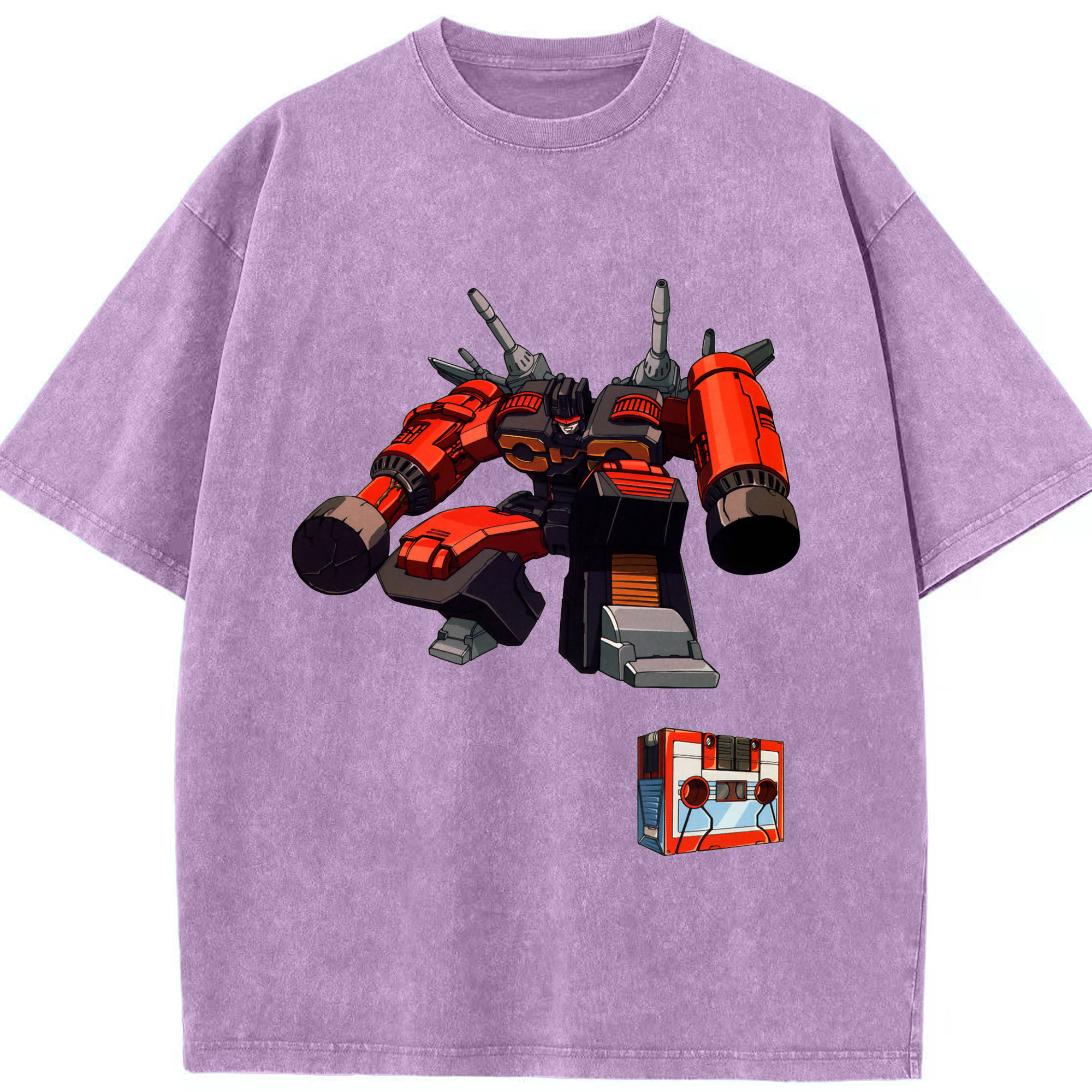 （画像用）  綿100% ヴィンテージ風 半袖Tシャツ（フロントプリント）