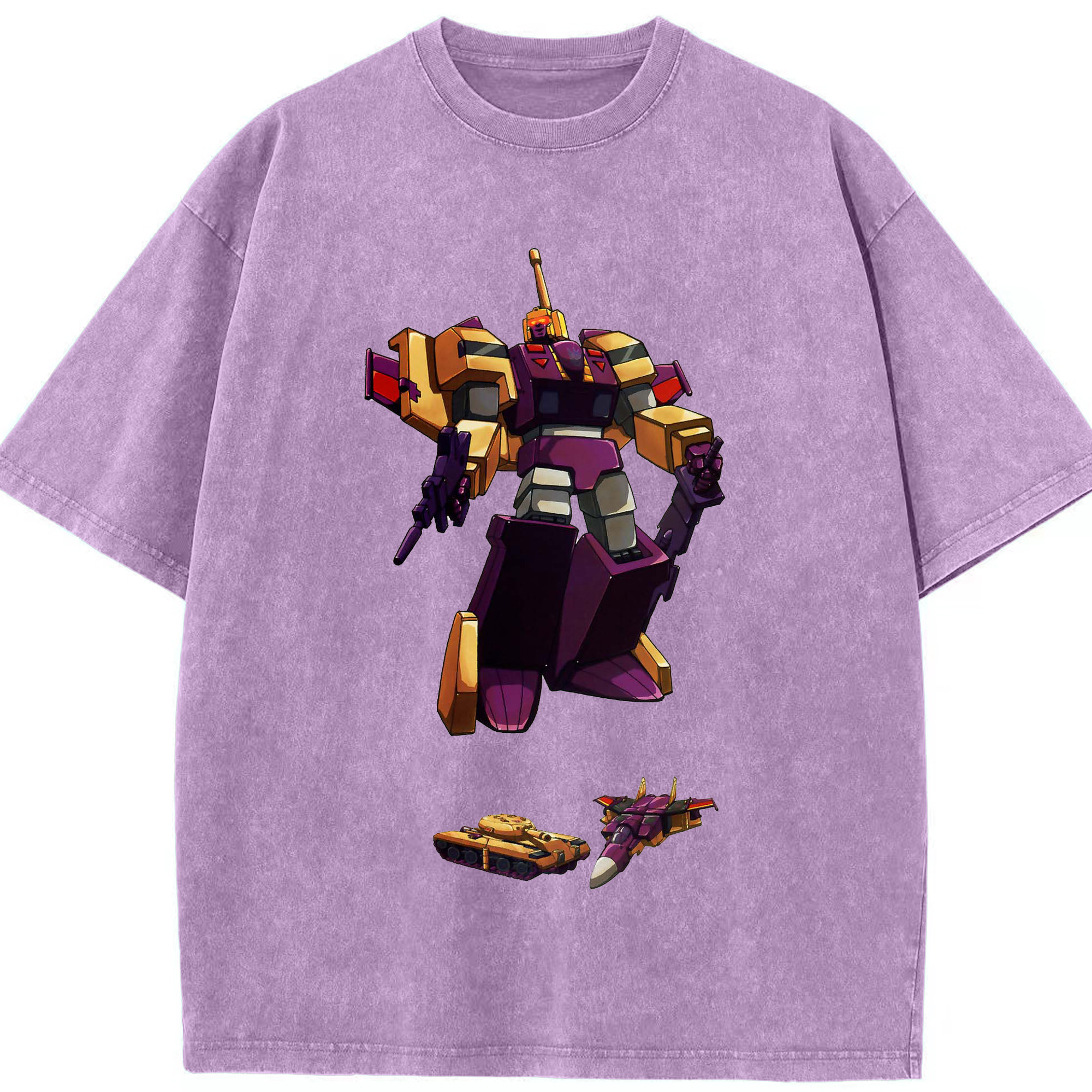 （画像用）  綿100% ヴィンテージ風 半袖Tシャツ（フロントプリント）