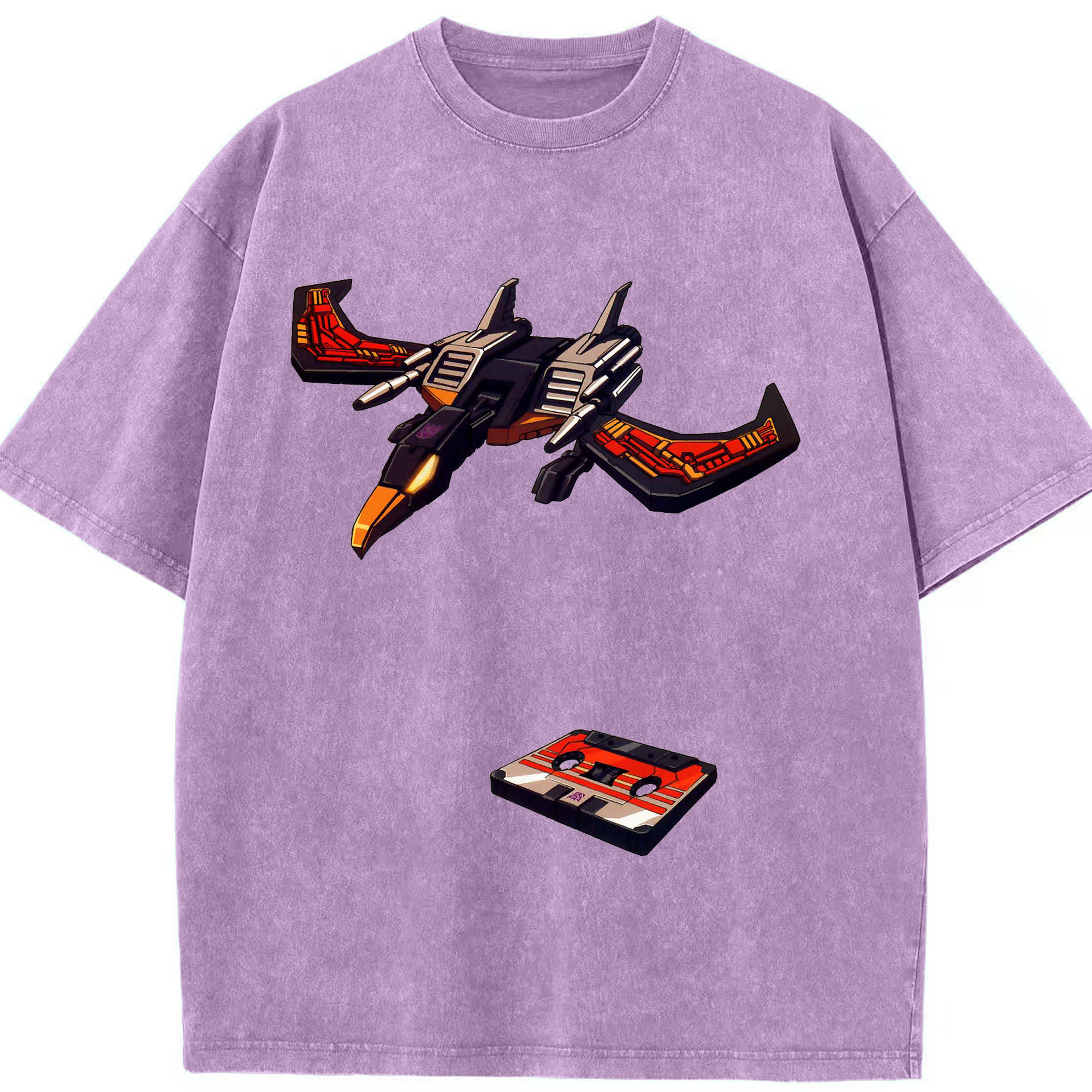 （画像用）  綿100% ヴィンテージ風 半袖Tシャツ（フロントプリント）