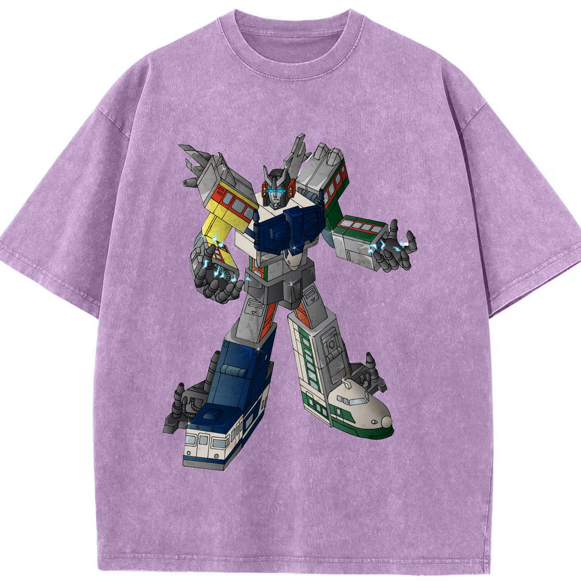 （画像用）  綿100% ヴィンテージ風 半袖Tシャツ（フロントプリント）
