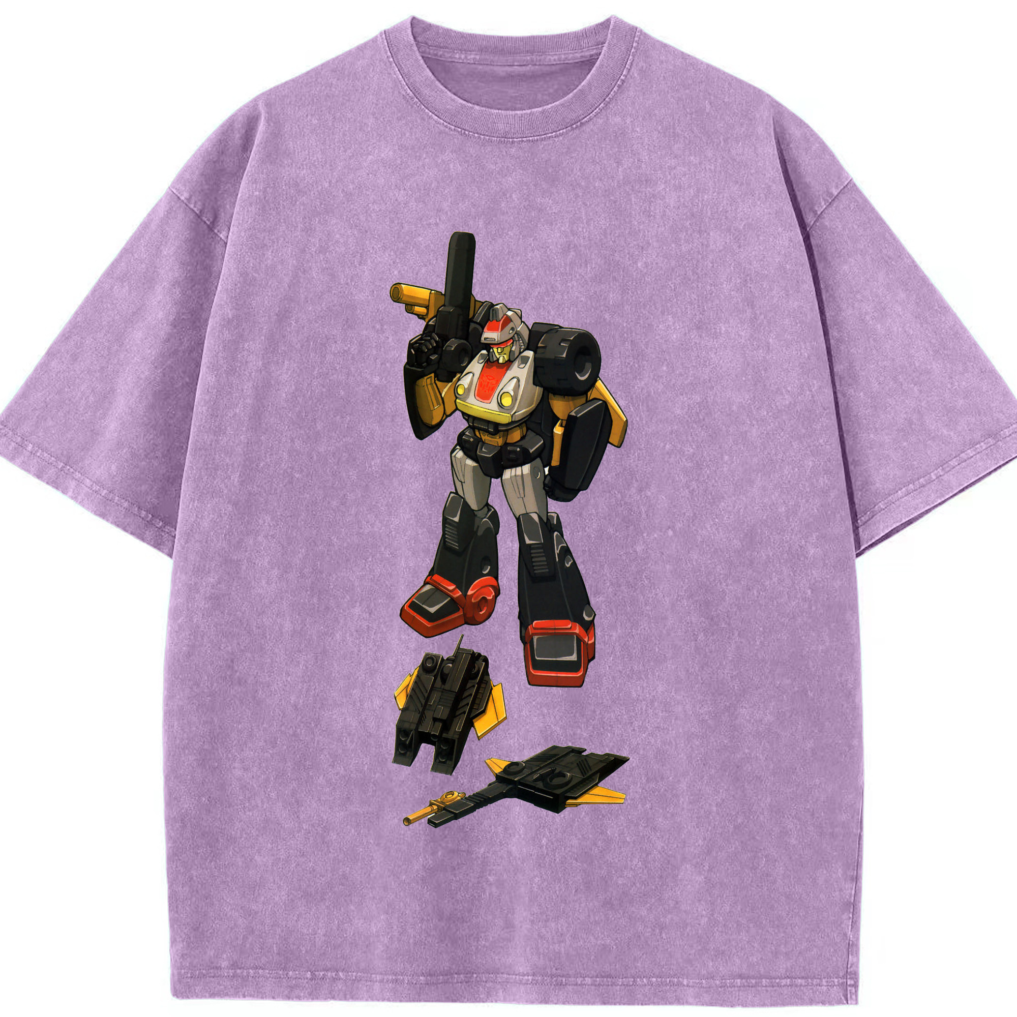 （画像用）  綿100% ヴィンテージ風 半袖Tシャツ（フロントプリント）