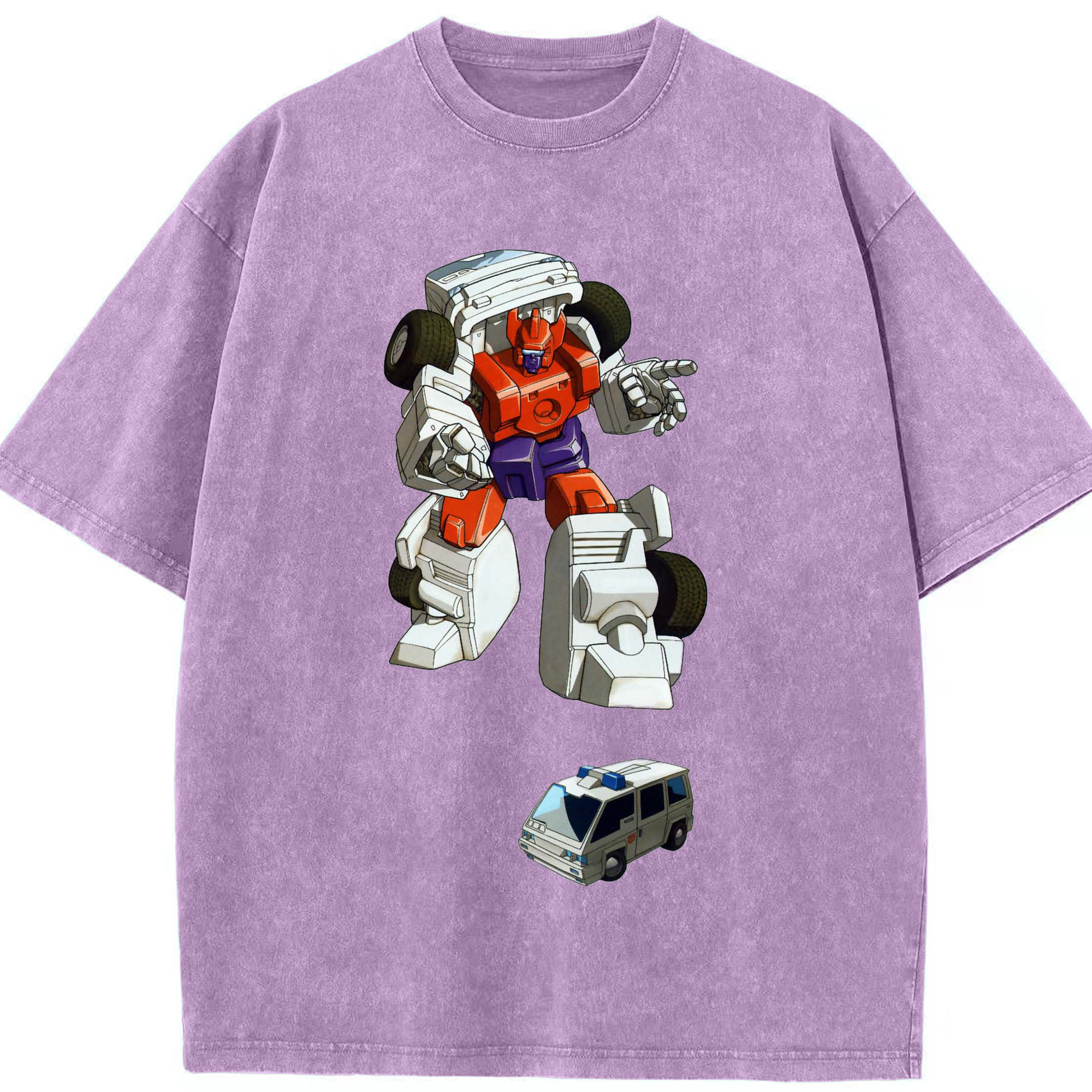 （画像用）  綿100% ヴィンテージ風 半袖Tシャツ（フロントプリント）