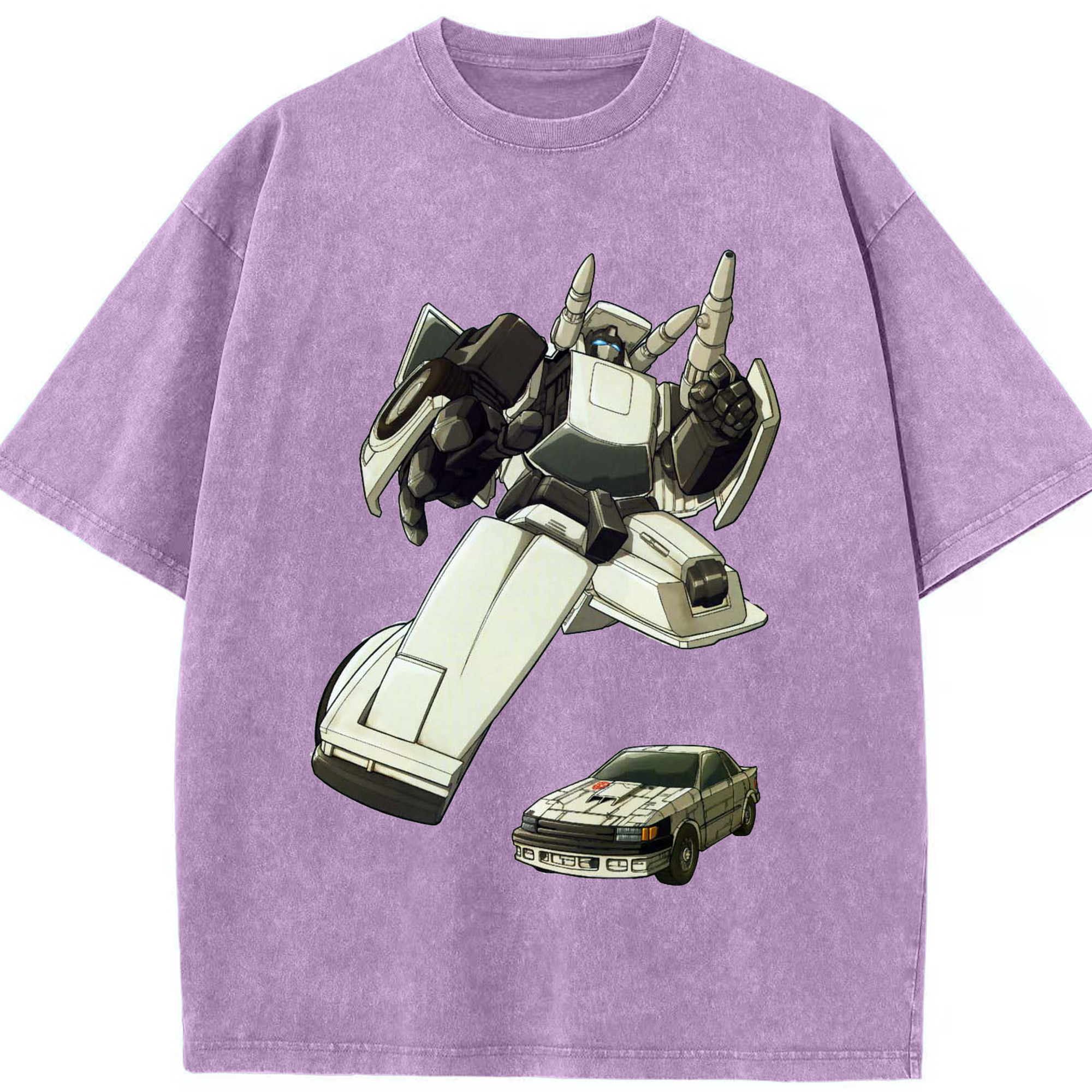 （画像用）  綿100% ヴィンテージ風 半袖Tシャツ（フロントプリント）