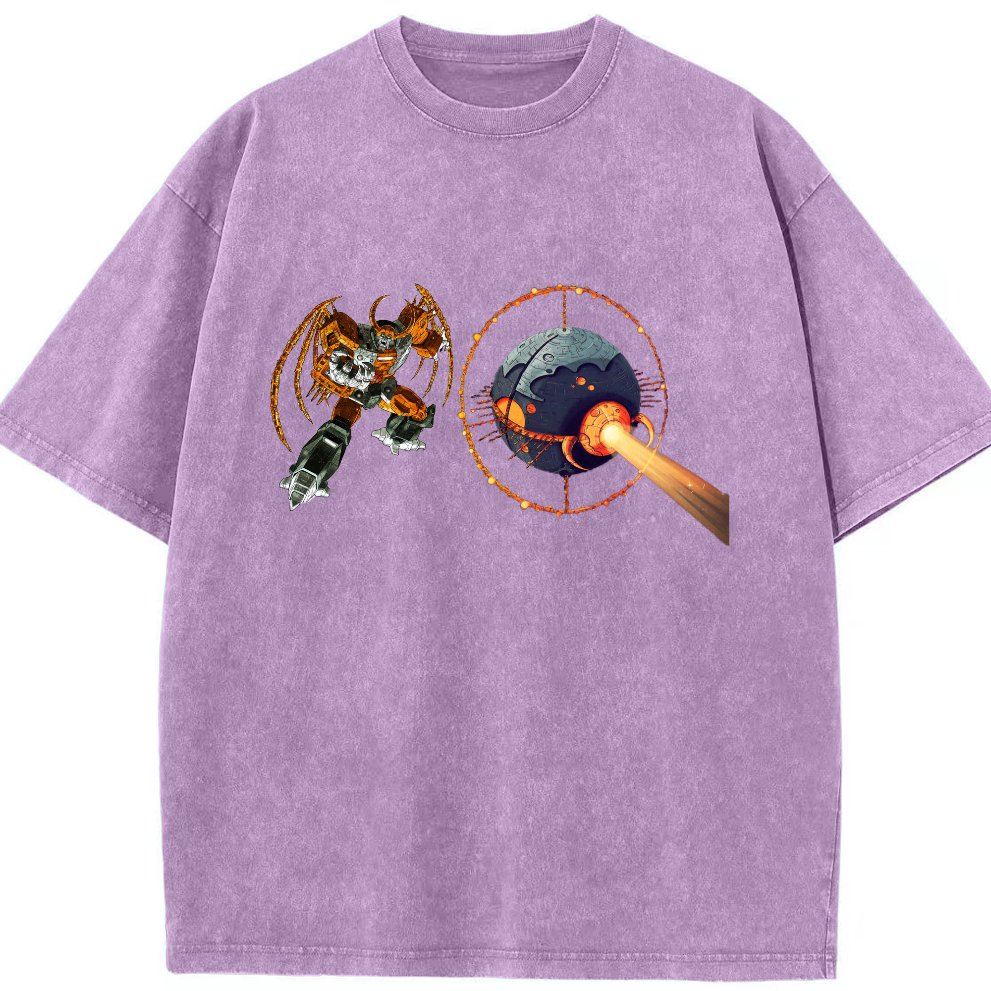 （画像用）  綿100% ヴィンテージ風 半袖Tシャツ（フロントプリント）