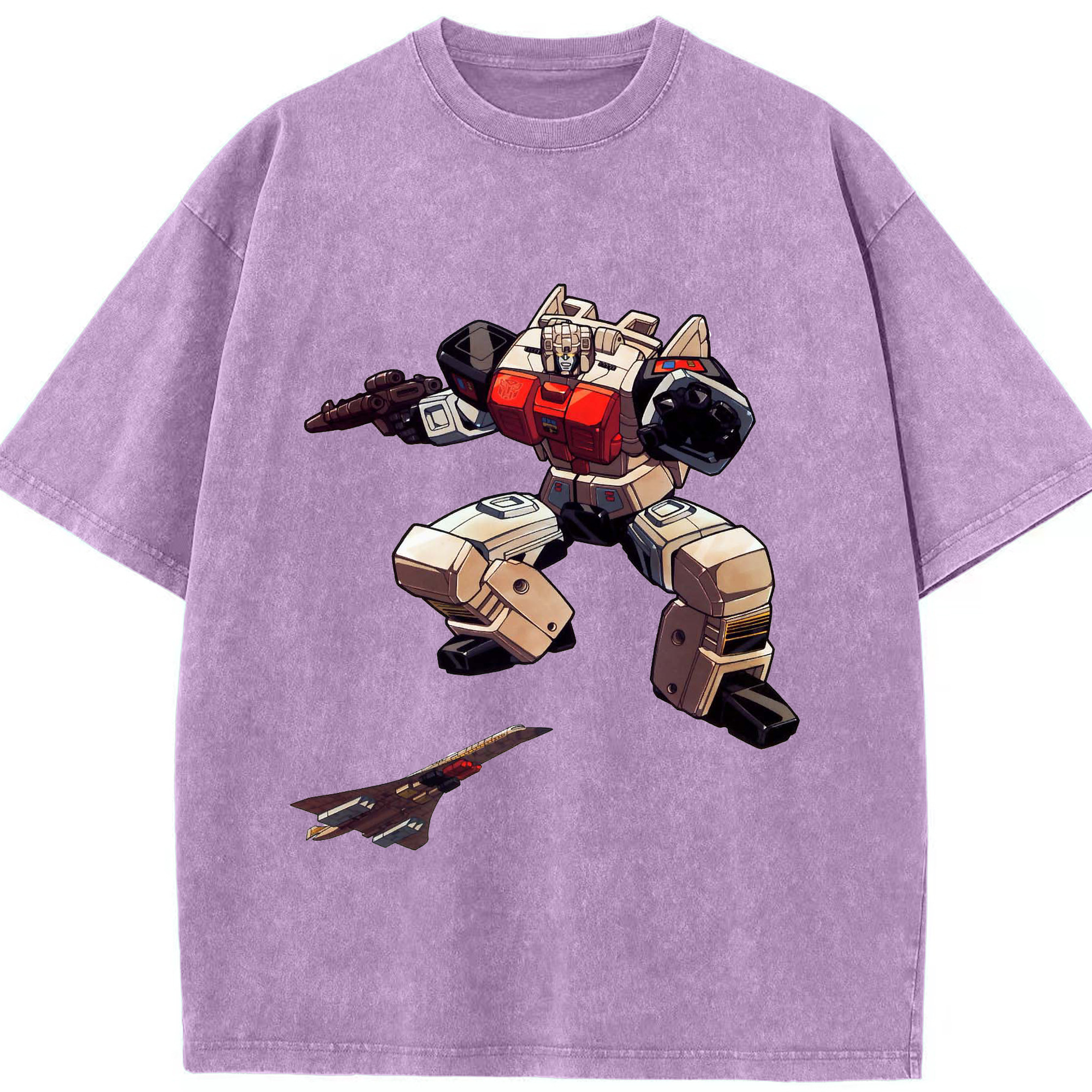 （画像用）  綿100% ヴィンテージ風 半袖Tシャツ（フロントプリント）