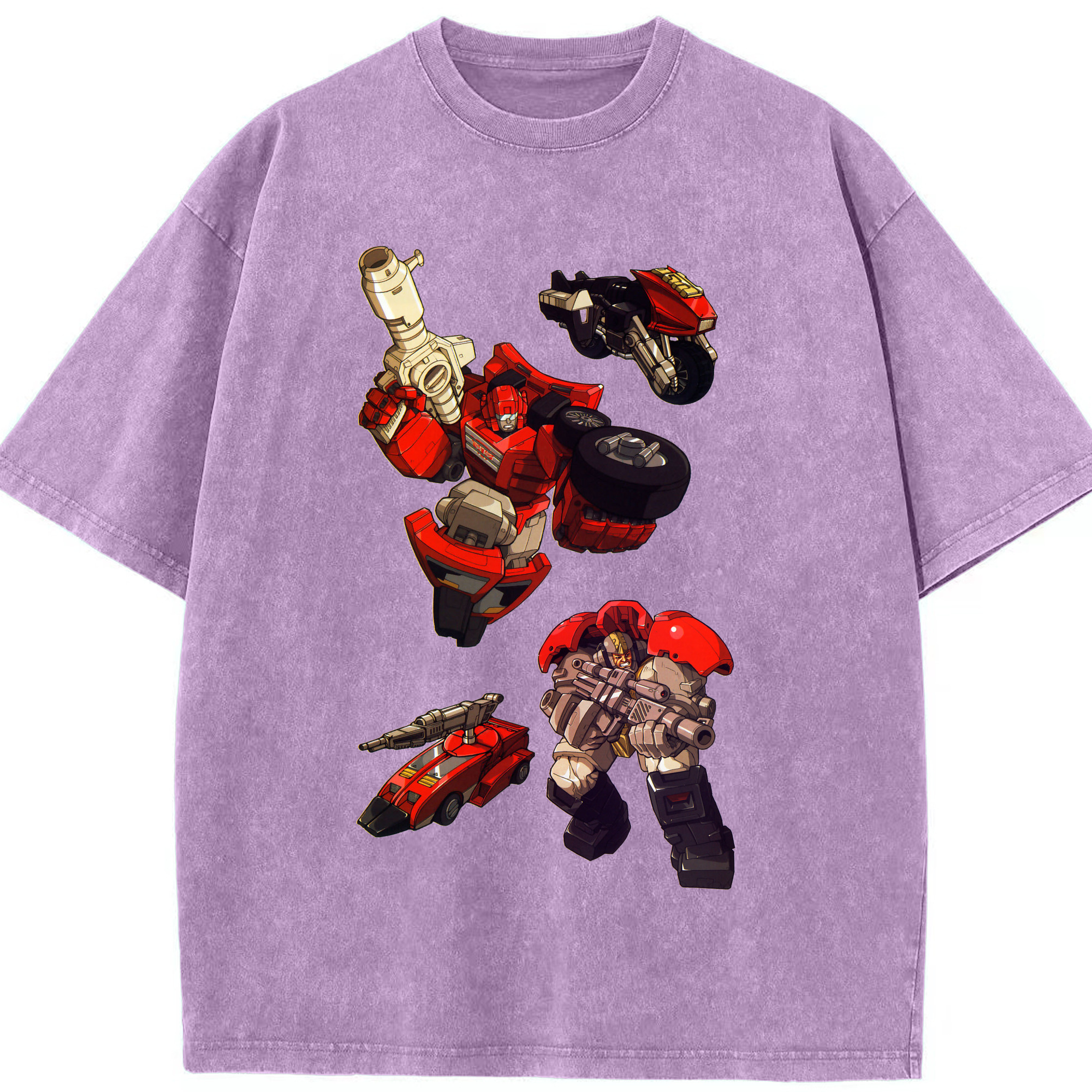 （画像用）  綿100% ヴィンテージ風 半袖Tシャツ（フロントプリント）