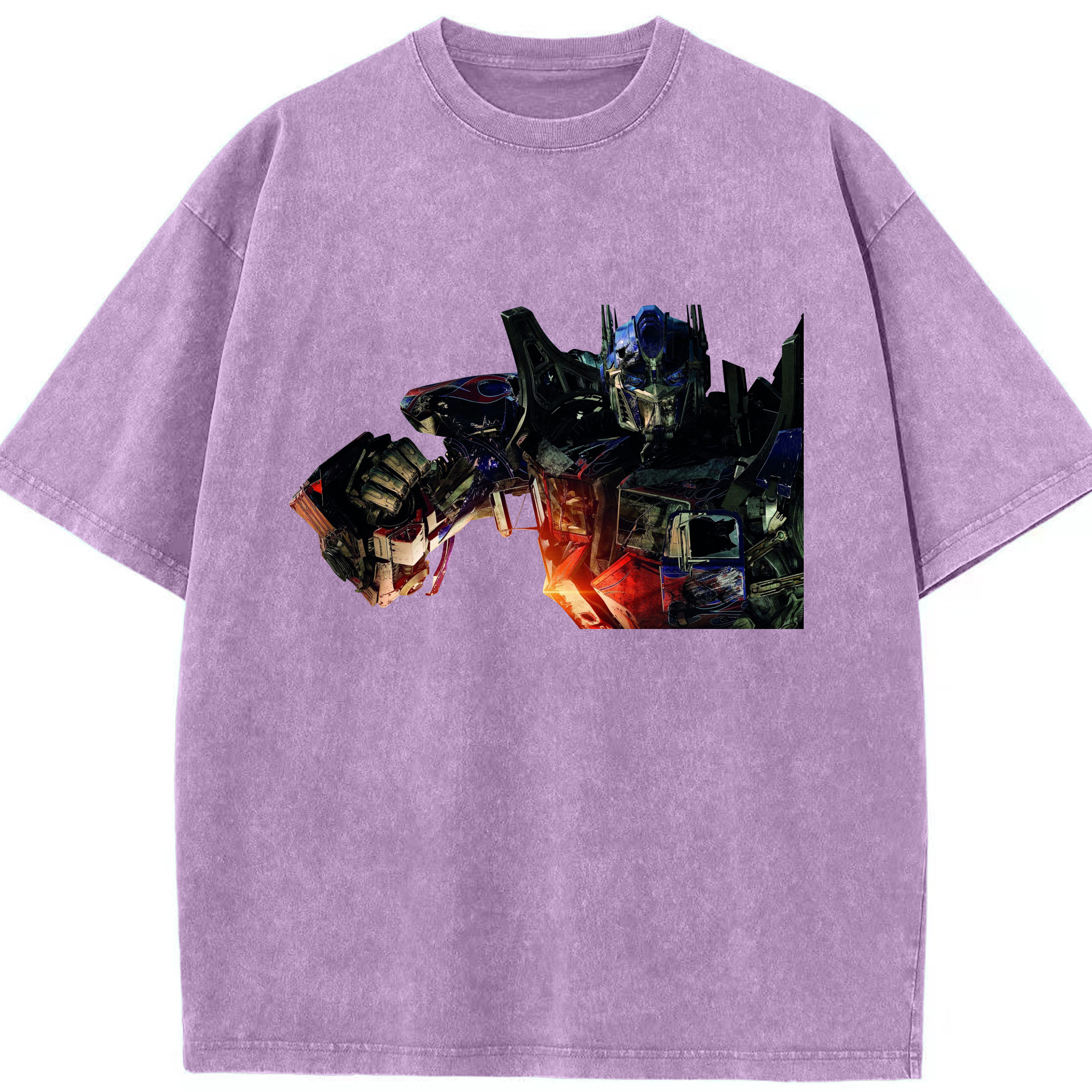 （画像用）  綿100% ヴィンテージ風 半袖Tシャツ（フロントプリント）