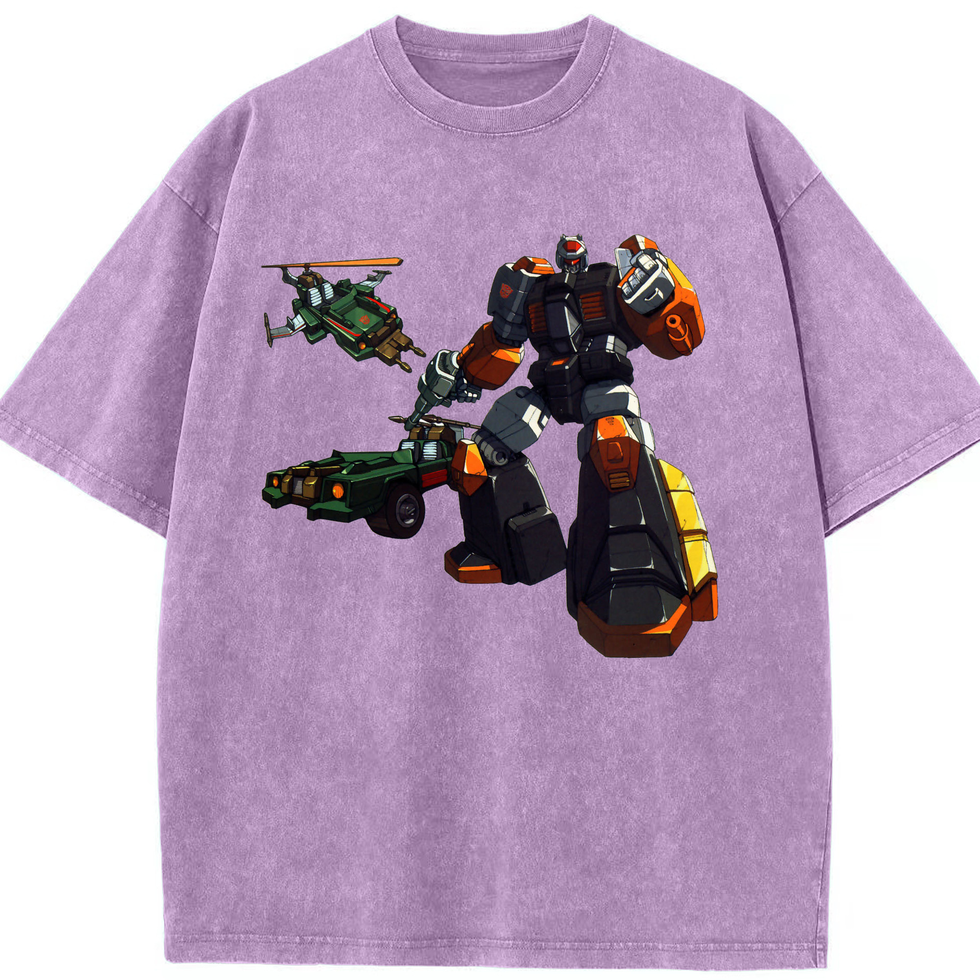 （画像用）  綿100% ヴィンテージ風 半袖Tシャツ（フロントプリント）
