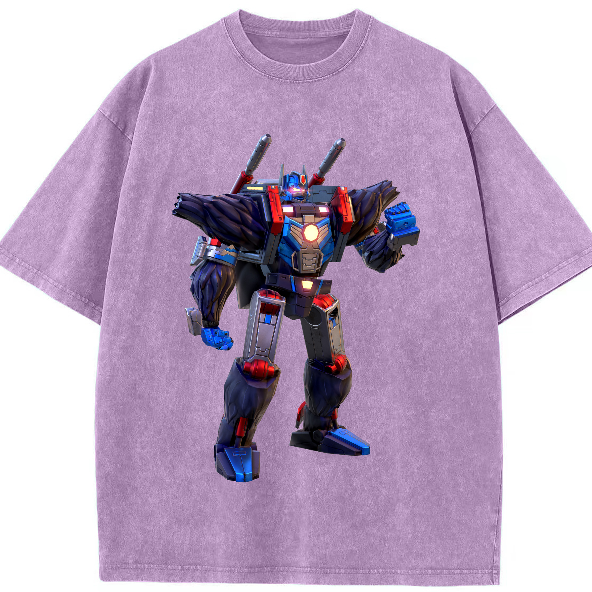 （画像用）  綿100% ヴィンテージ風 半袖Tシャツ（フロントプリント）