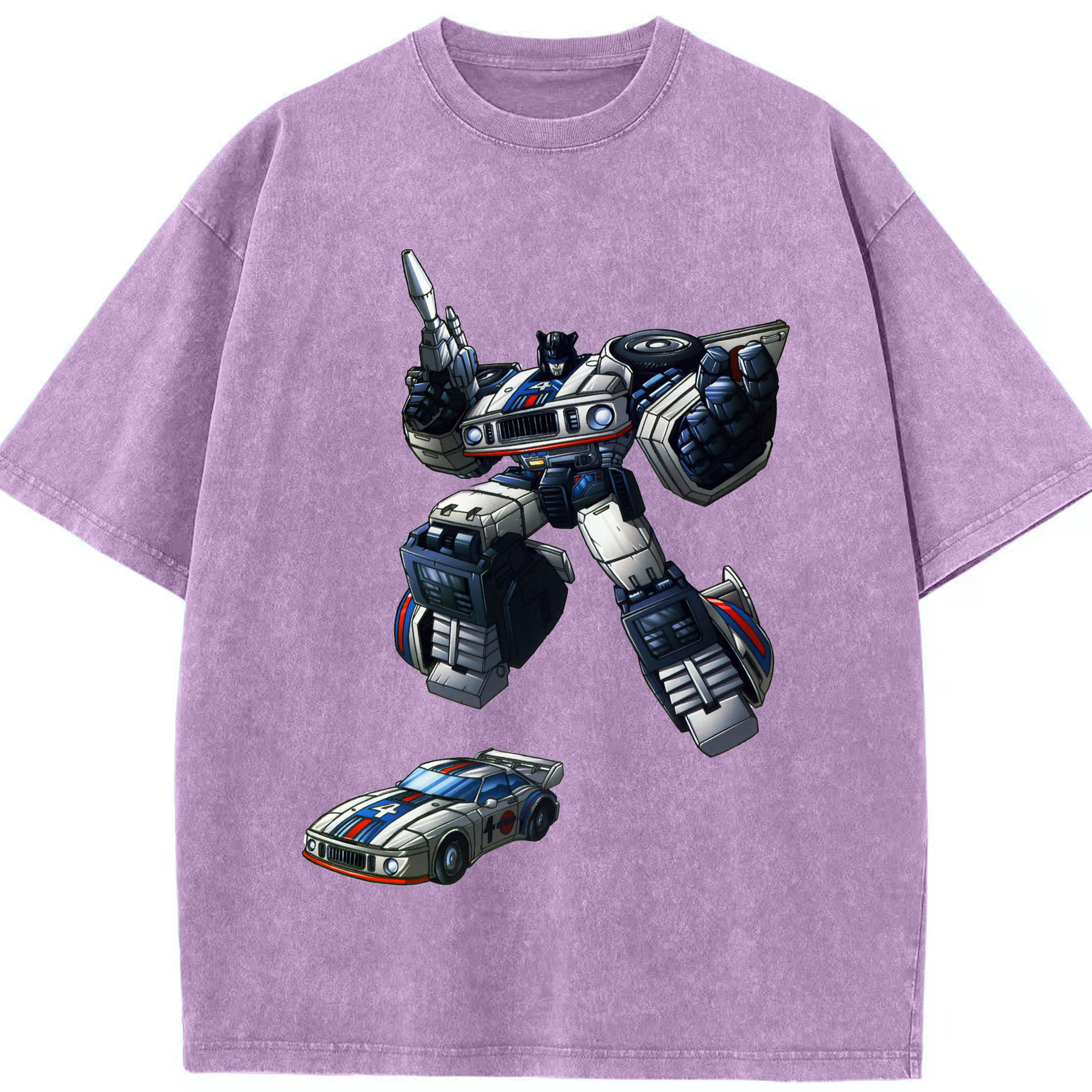 （画像用）  綿100% ヴィンテージ風 半袖Tシャツ（フロントプリント）