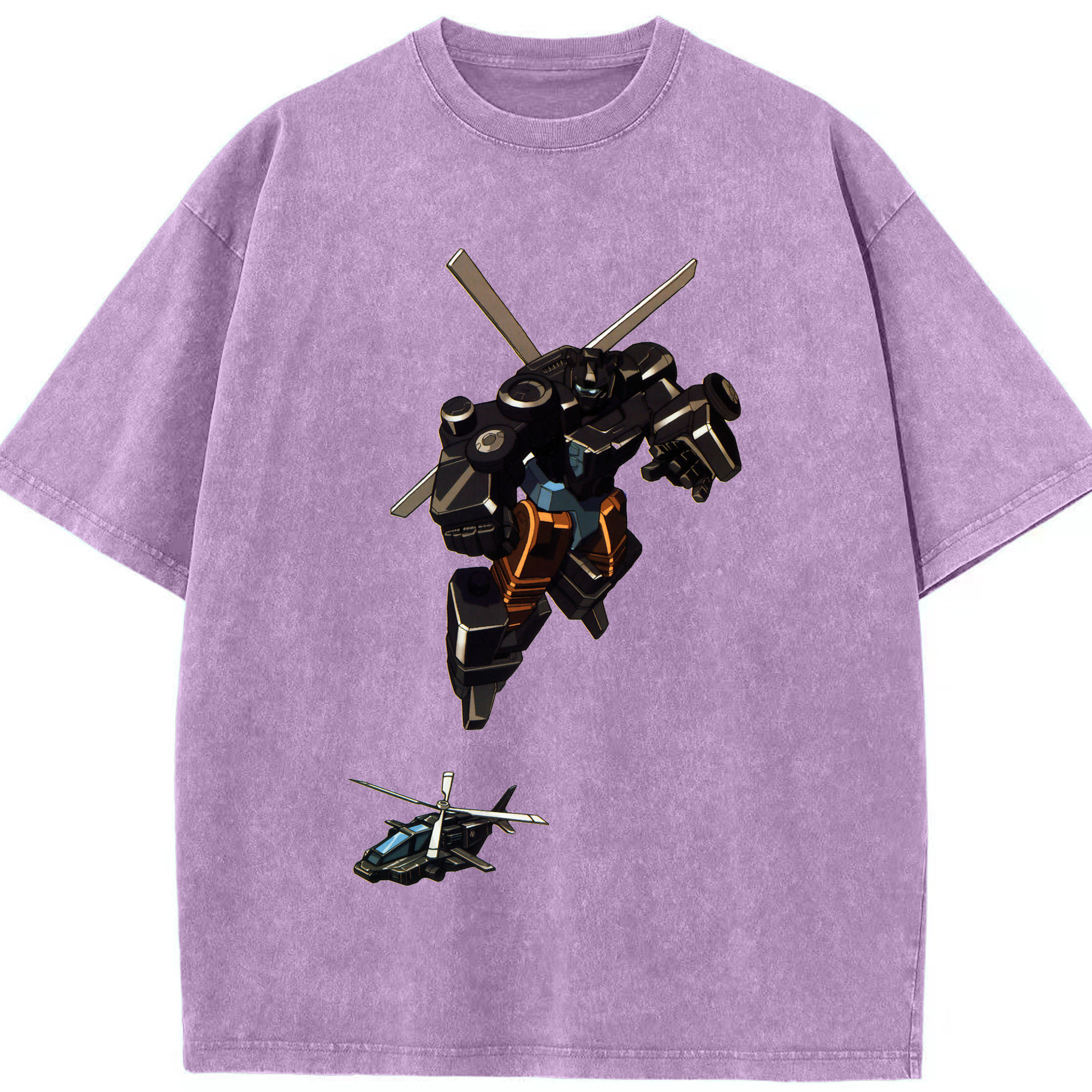 （画像用）  綿100% ヴィンテージ風 半袖Tシャツ（フロントプリント）