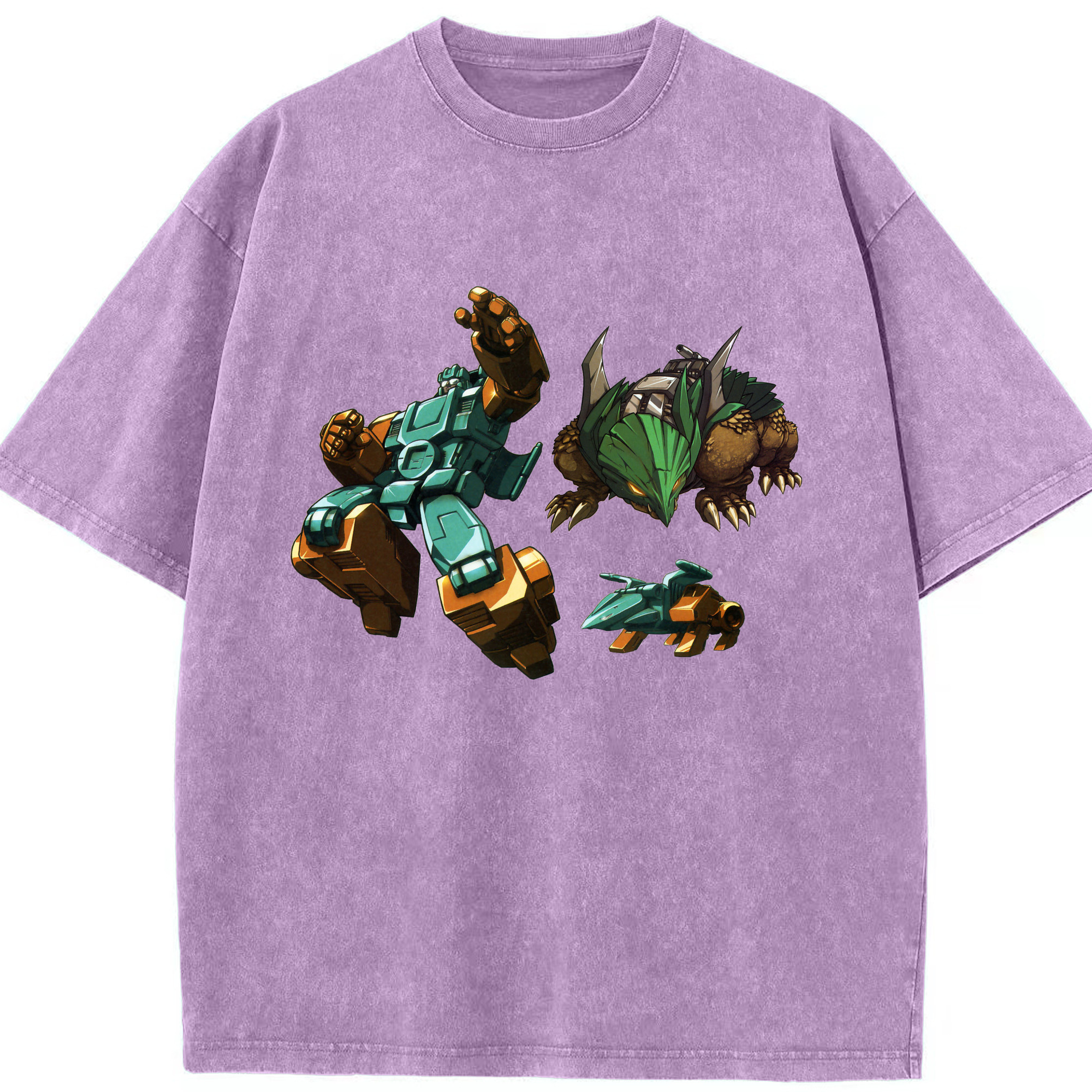 （画像用）  綿100% ヴィンテージ風 半袖Tシャツ（フロントプリント）