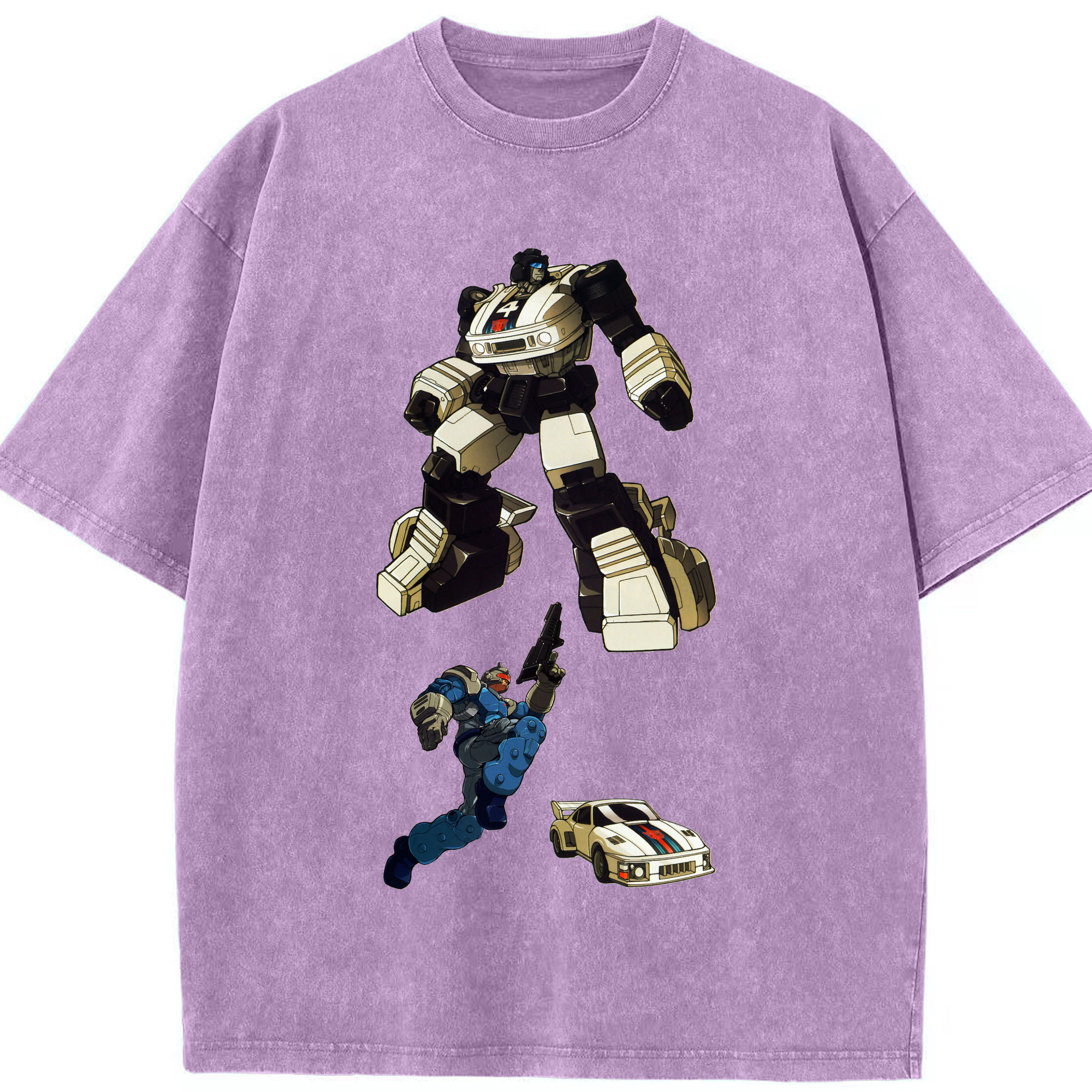 （画像用）  綿100% ヴィンテージ風 半袖Tシャツ（フロントプリント）