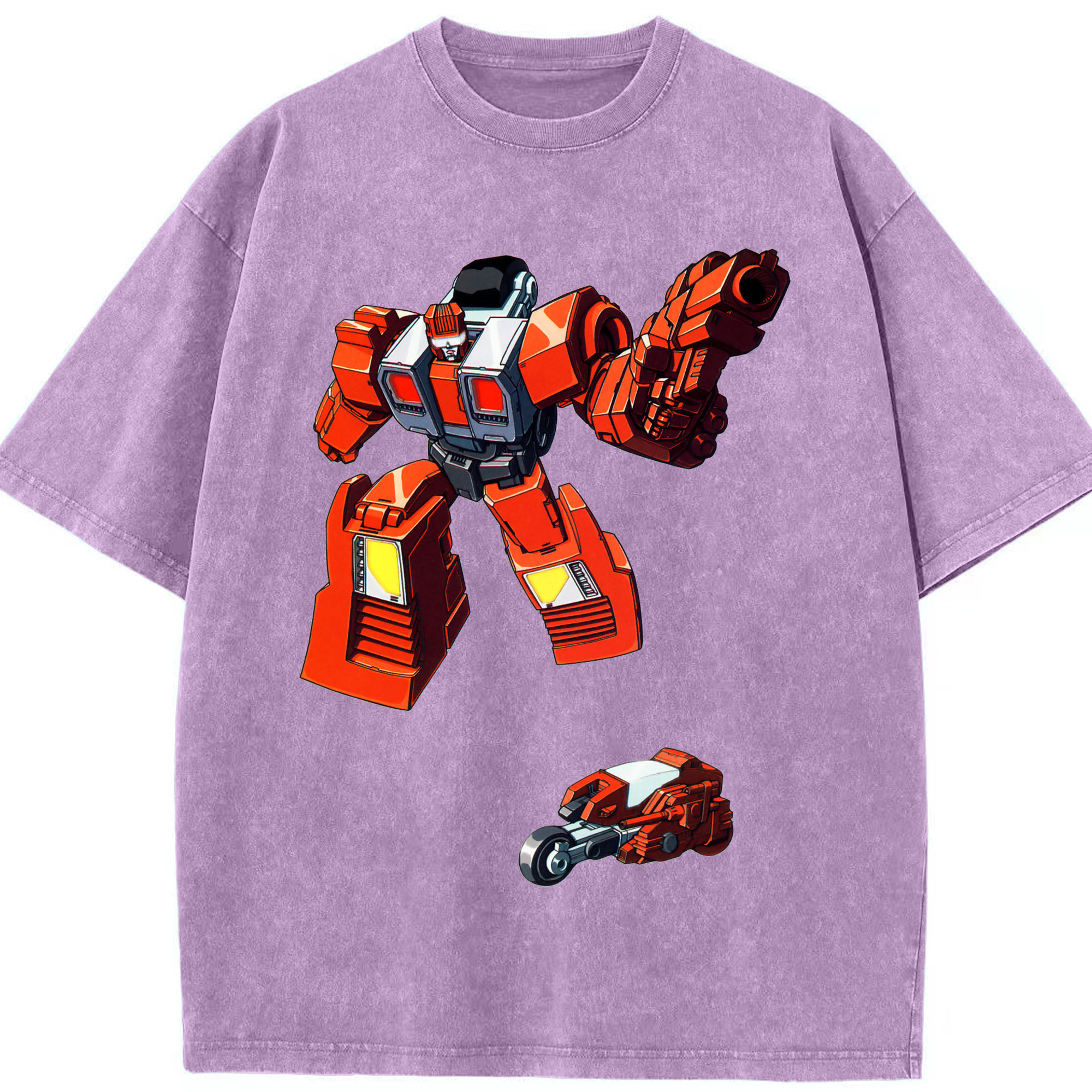 （画像用）  綿100% ヴィンテージ風 半袖Tシャツ（フロントプリント）