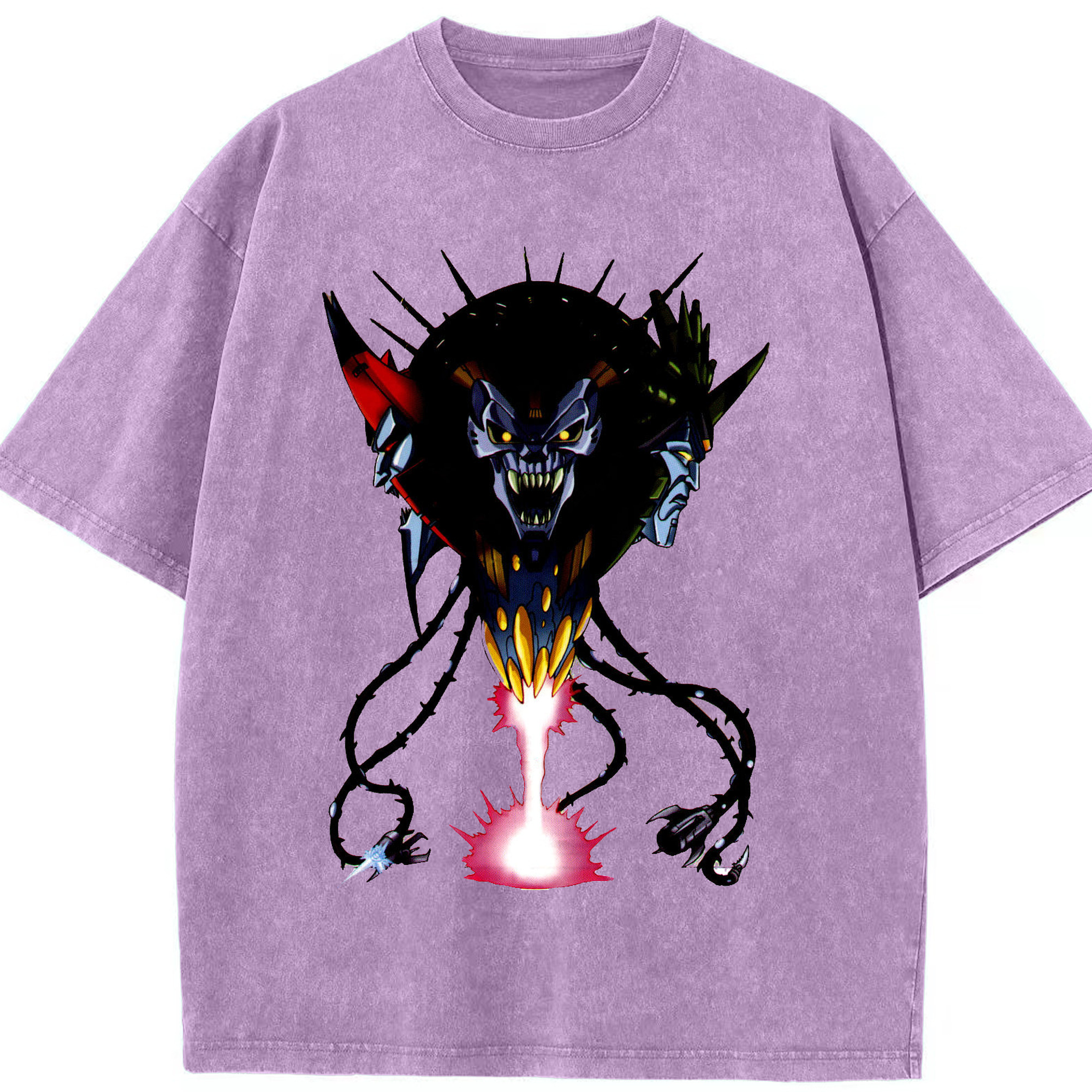 （画像用）  綿100% ヴィンテージ風 半袖Tシャツ（フロントプリント）