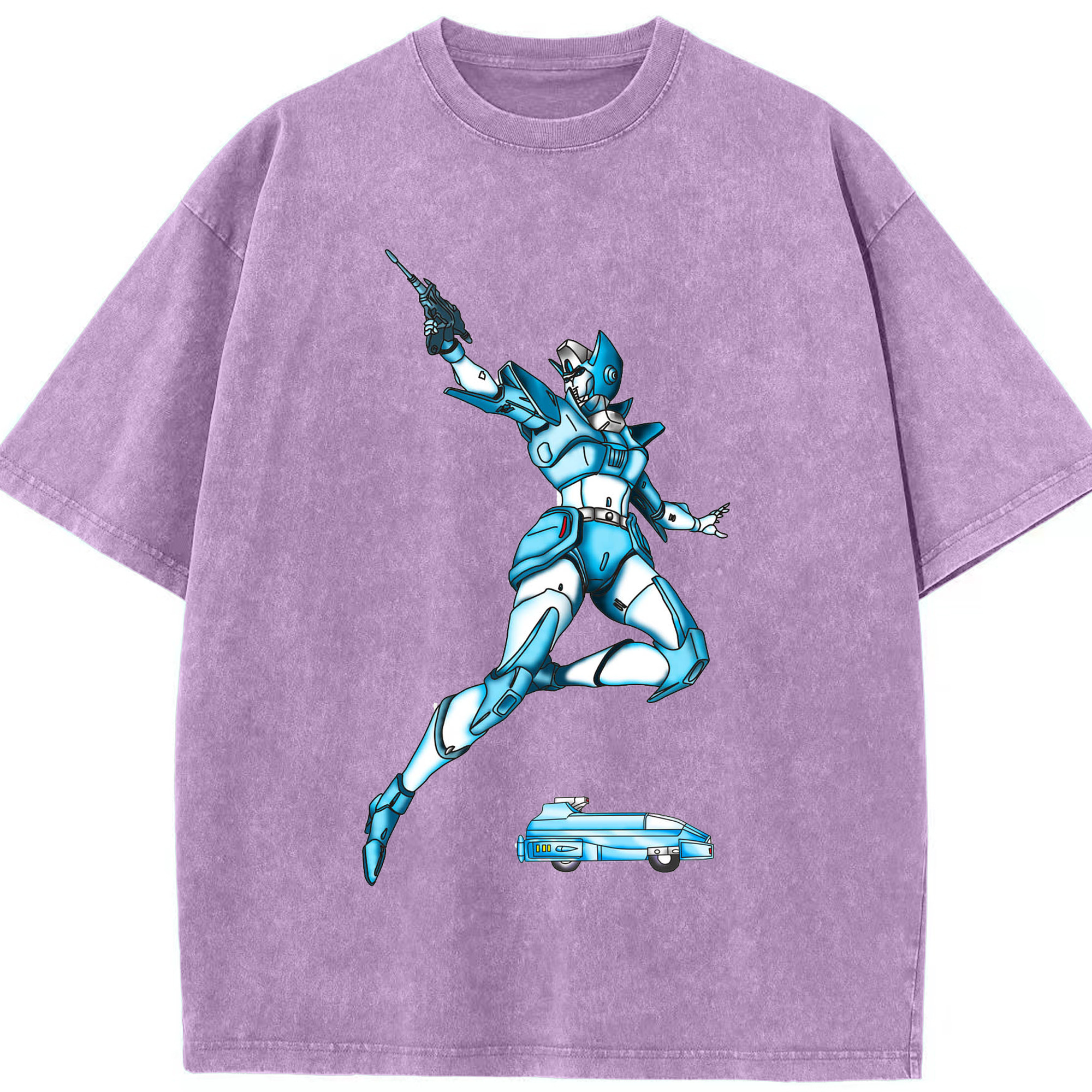 （画像用）  綿100% ヴィンテージ風 半袖Tシャツ（フロントプリント）