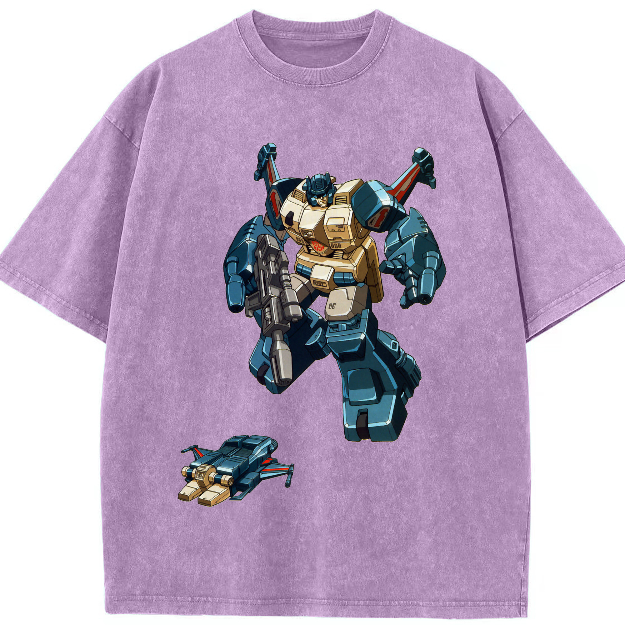 （画像用）  綿100% ヴィンテージ風 半袖Tシャツ（フロントプリント）