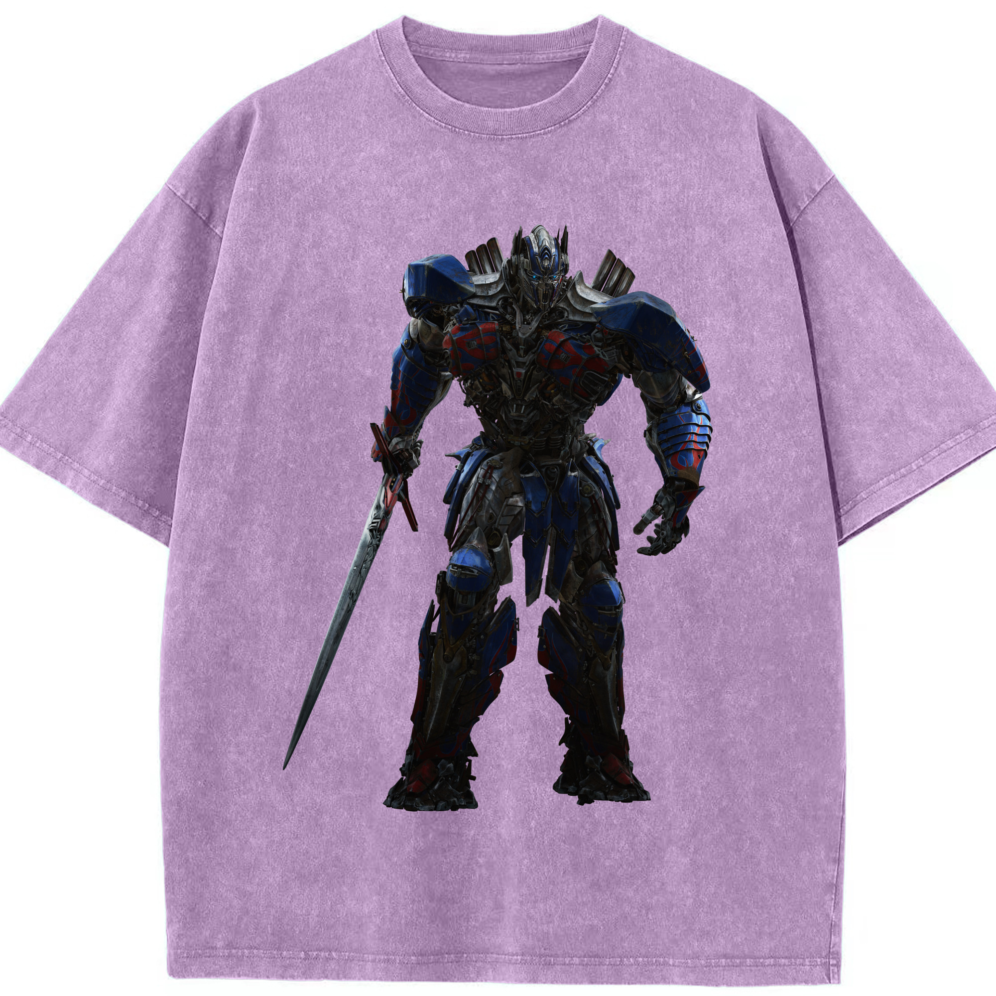 （画像用）  綿100% ヴィンテージ風 半袖Tシャツ（フロントプリント）