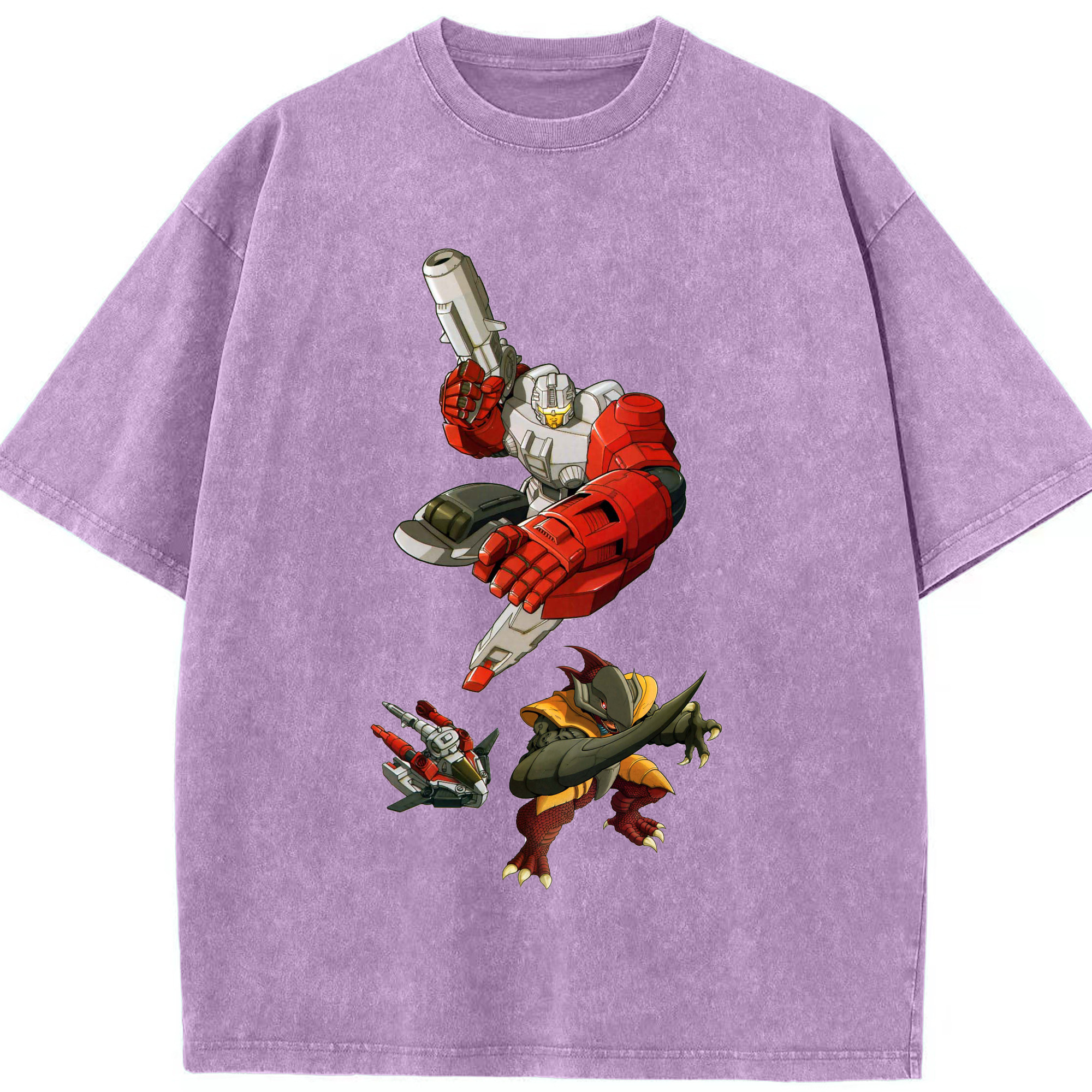 （画像用）  綿100% ヴィンテージ風 半袖Tシャツ（フロントプリント）