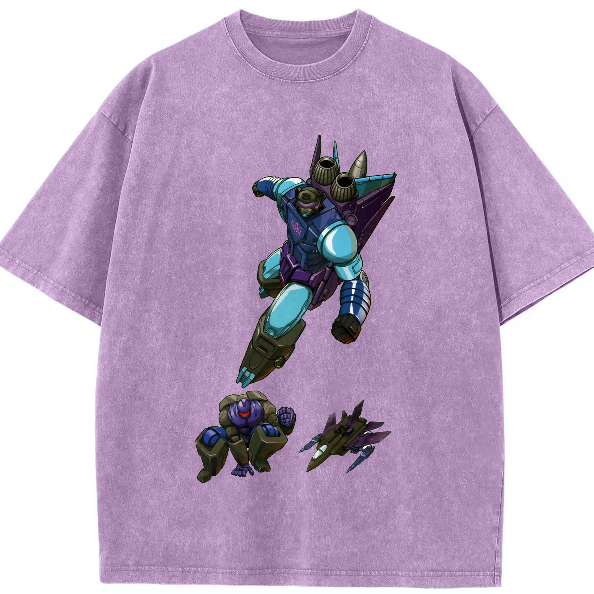 （画像用）  綿100% ヴィンテージ風 半袖Tシャツ（フロントプリント）