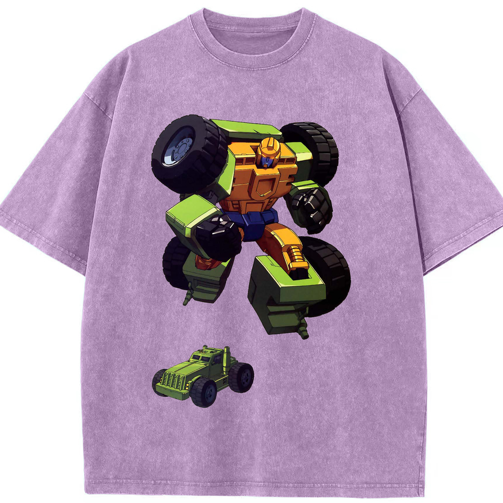 （画像用）  綿100% ヴィンテージ風 半袖Tシャツ（フロントプリント）