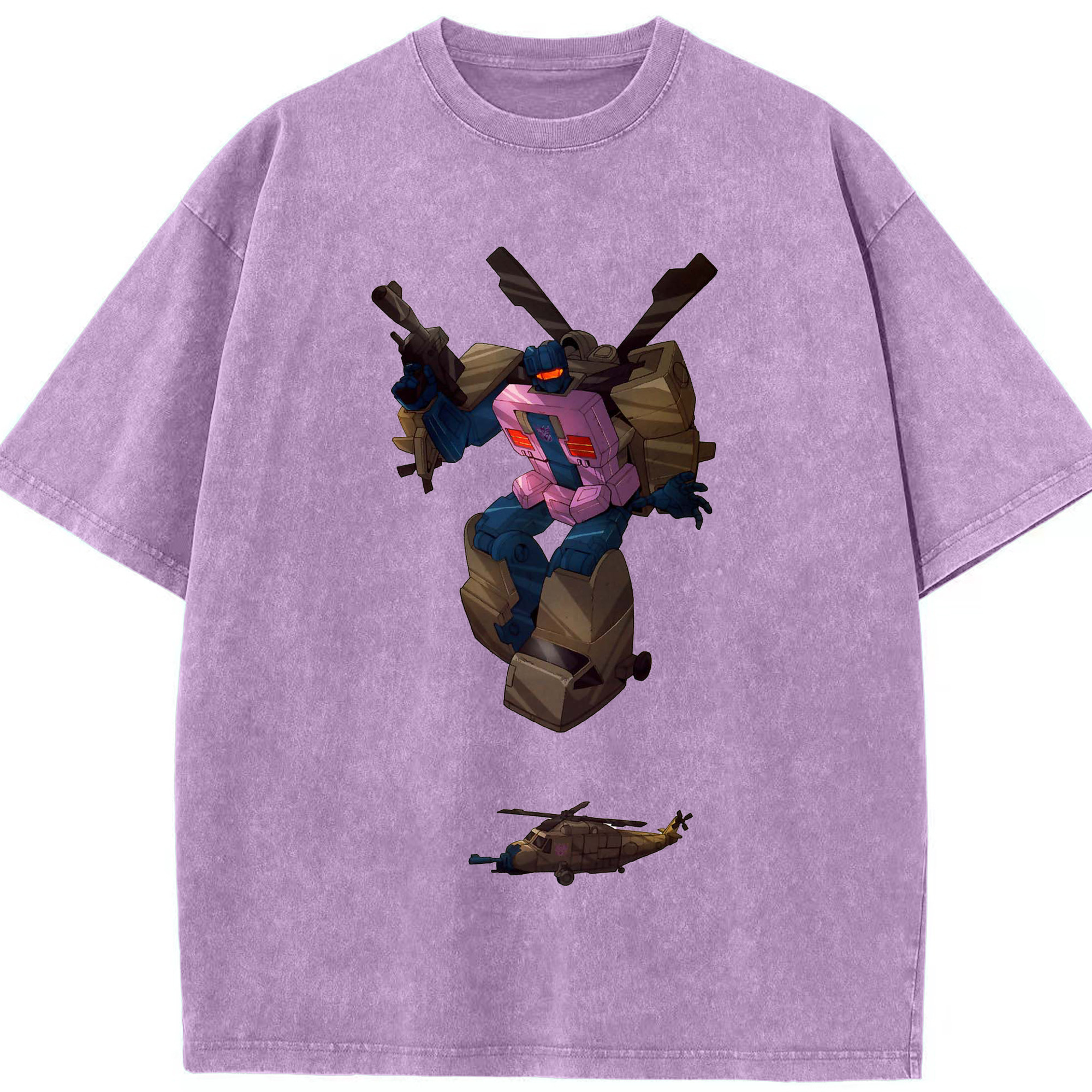 （画像用）  綿100% ヴィンテージ風 半袖Tシャツ（フロントプリント）