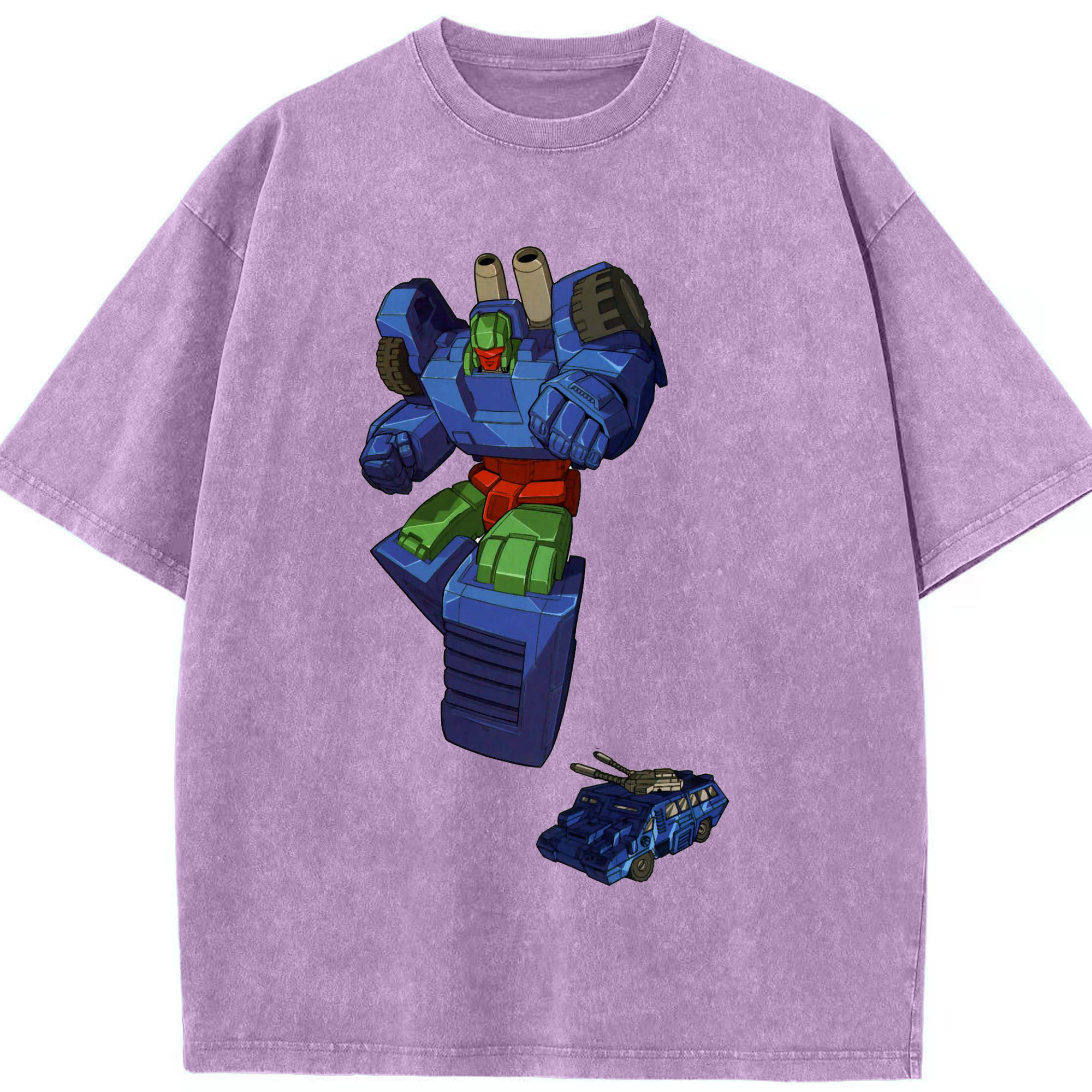 （画像用）  綿100% ヴィンテージ風 半袖Tシャツ（フロントプリント）