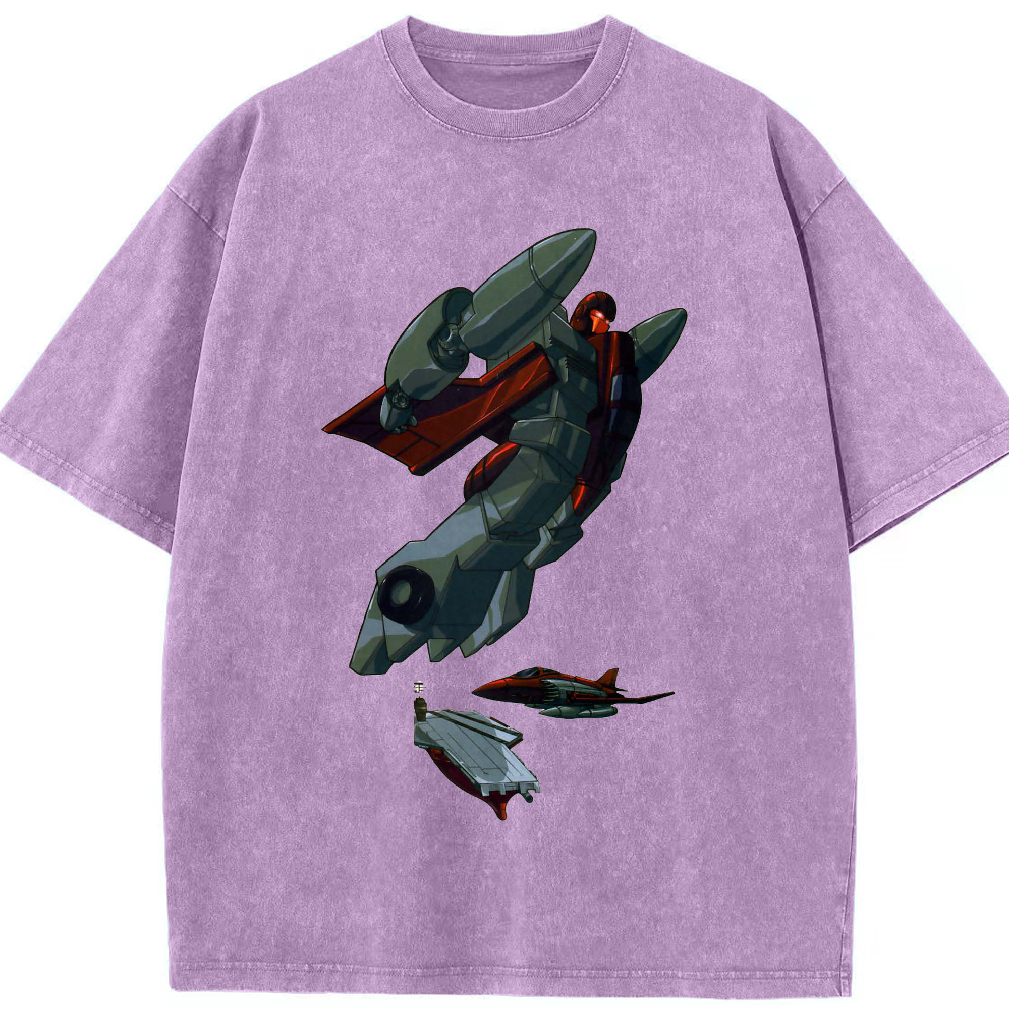 （画像用）  綿100% ヴィンテージ風 半袖Tシャツ（フロントプリント）