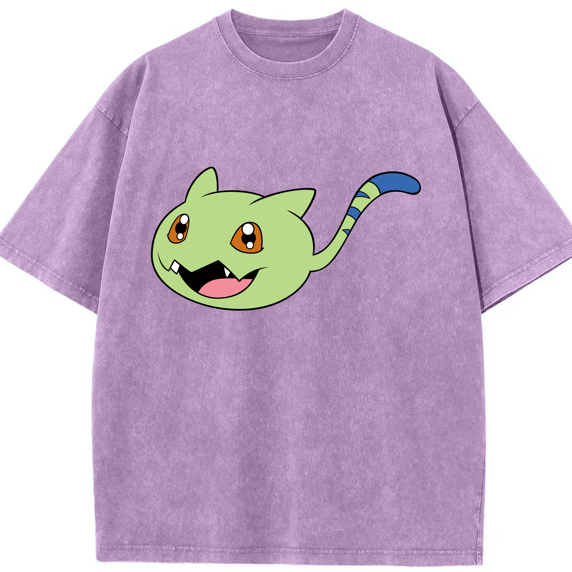 （画像用）  綿100% ヴィンテージ風 半袖Tシャツ（フロントプリント）