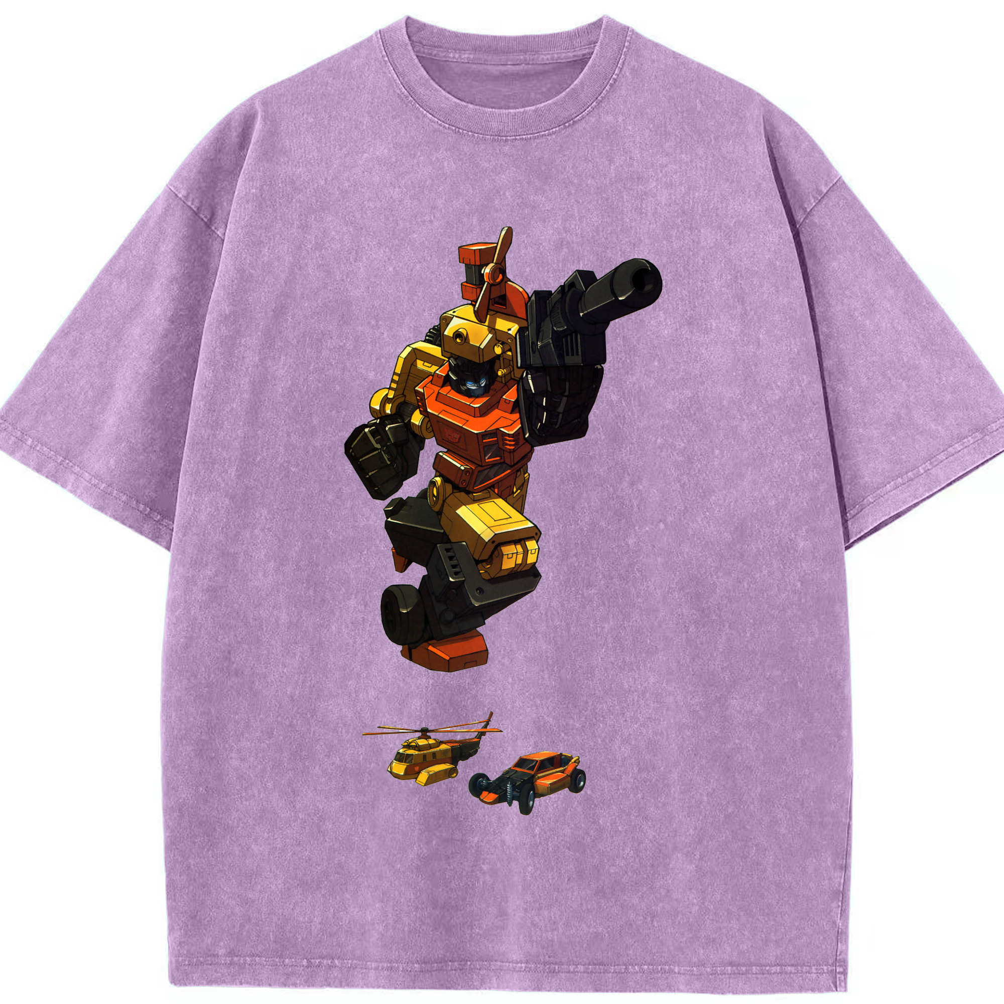 （画像用）  綿100% ヴィンテージ風 半袖Tシャツ（フロントプリント）