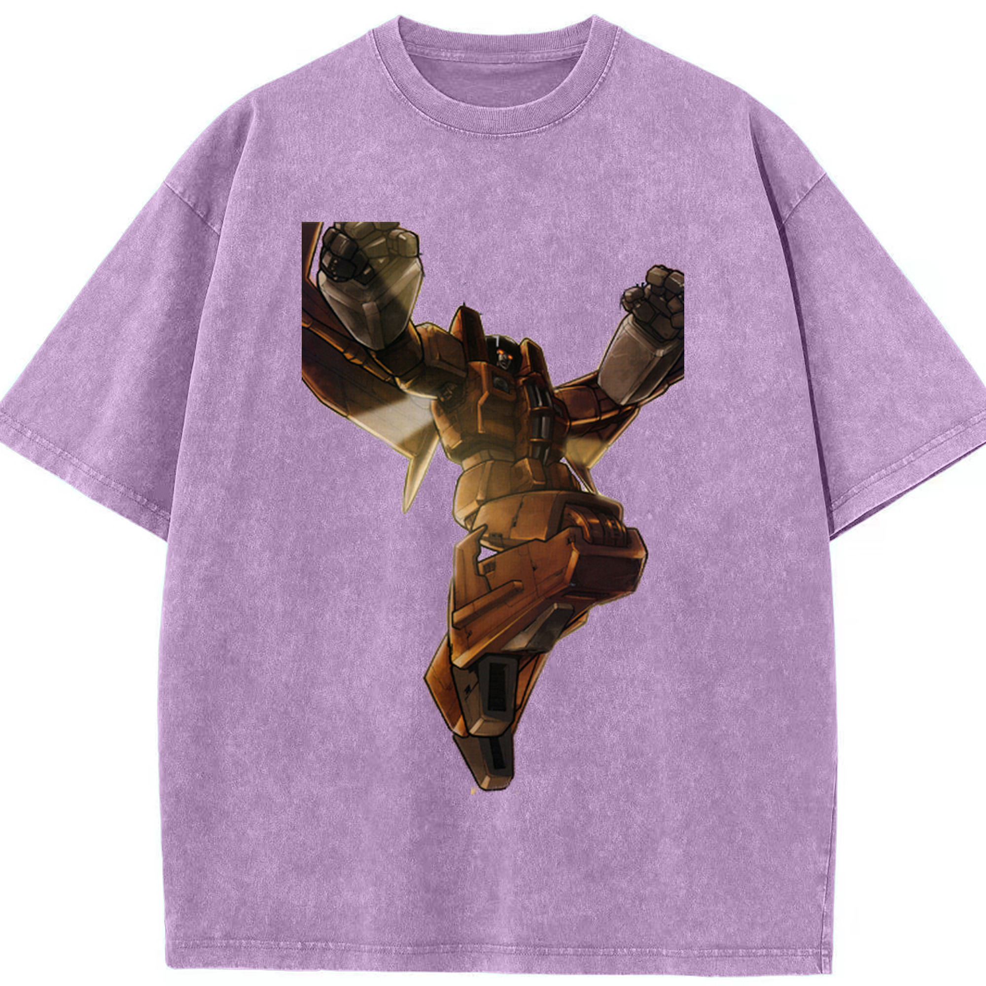 （画像用）  綿100% ヴィンテージ風 半袖Tシャツ（フロントプリント）