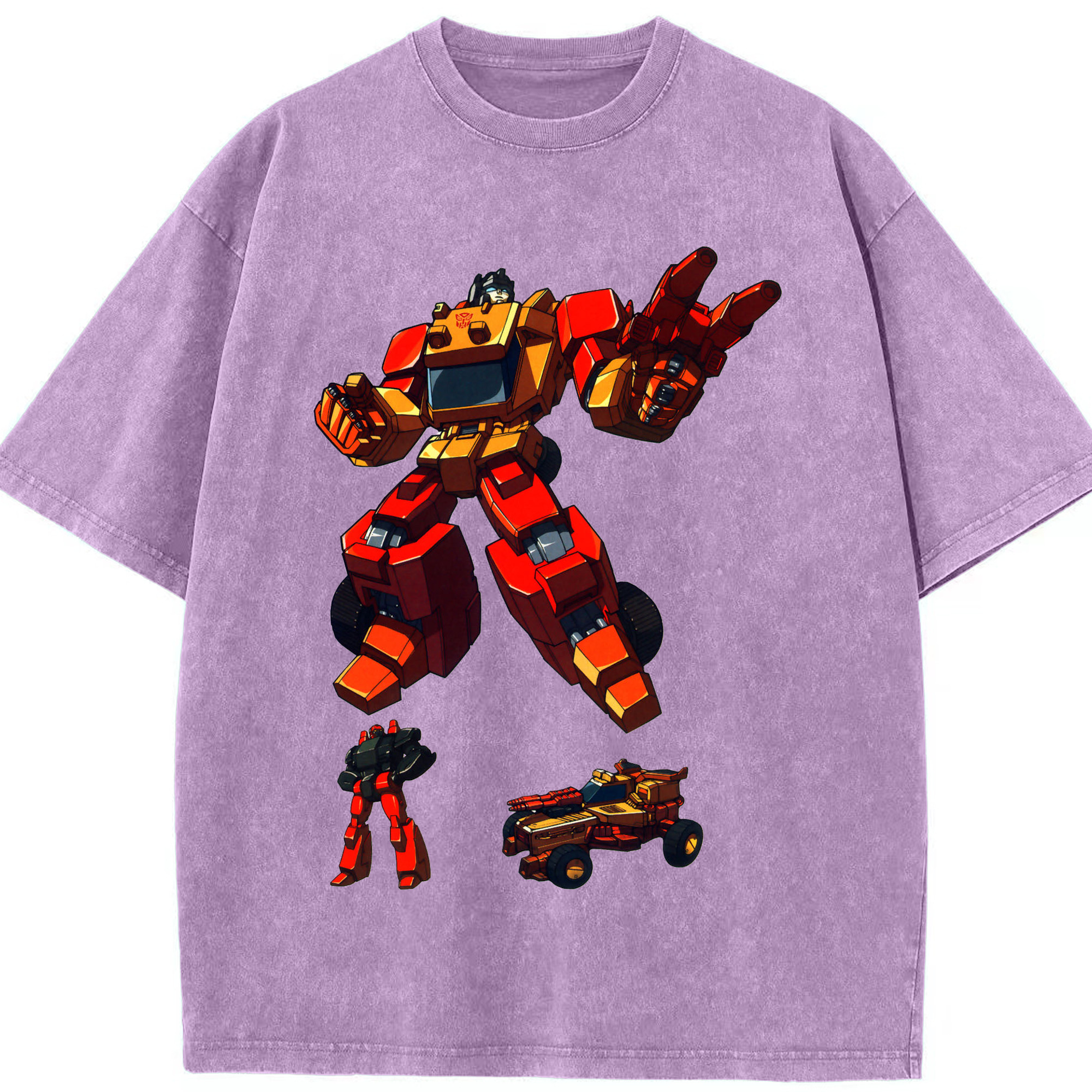 （画像用）  綿100% ヴィンテージ風 半袖Tシャツ（フロントプリント）