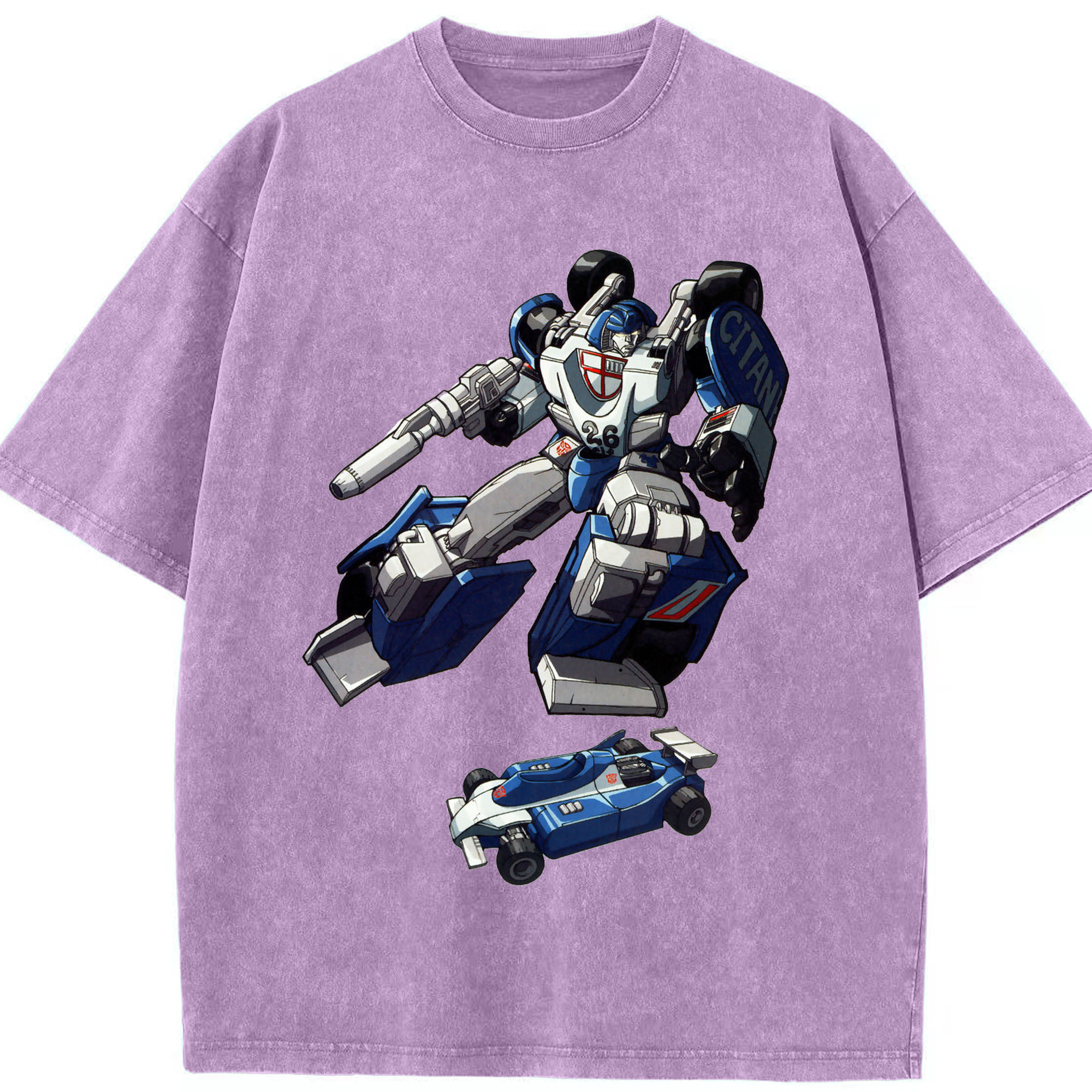 （画像用）  綿100% ヴィンテージ風 半袖Tシャツ（フロントプリント）