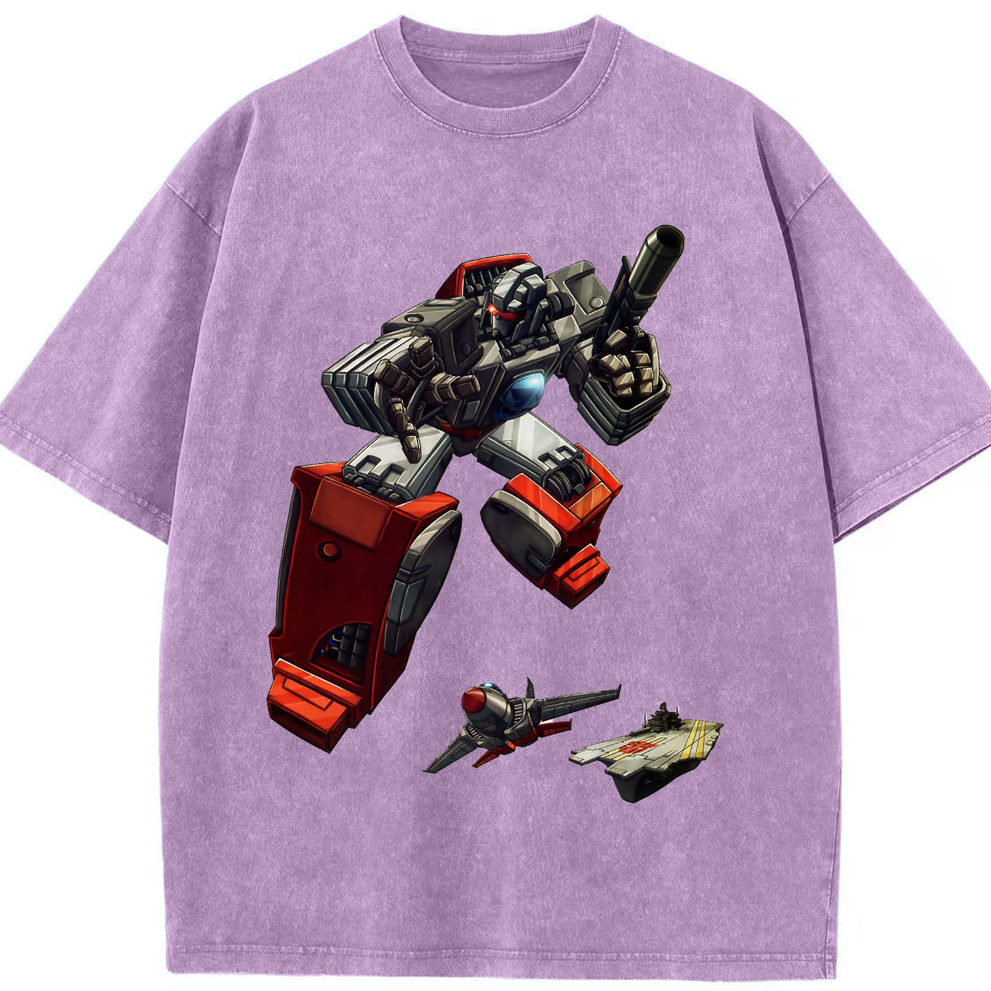 （画像用）  綿100% ヴィンテージ風 半袖Tシャツ（フロントプリント）