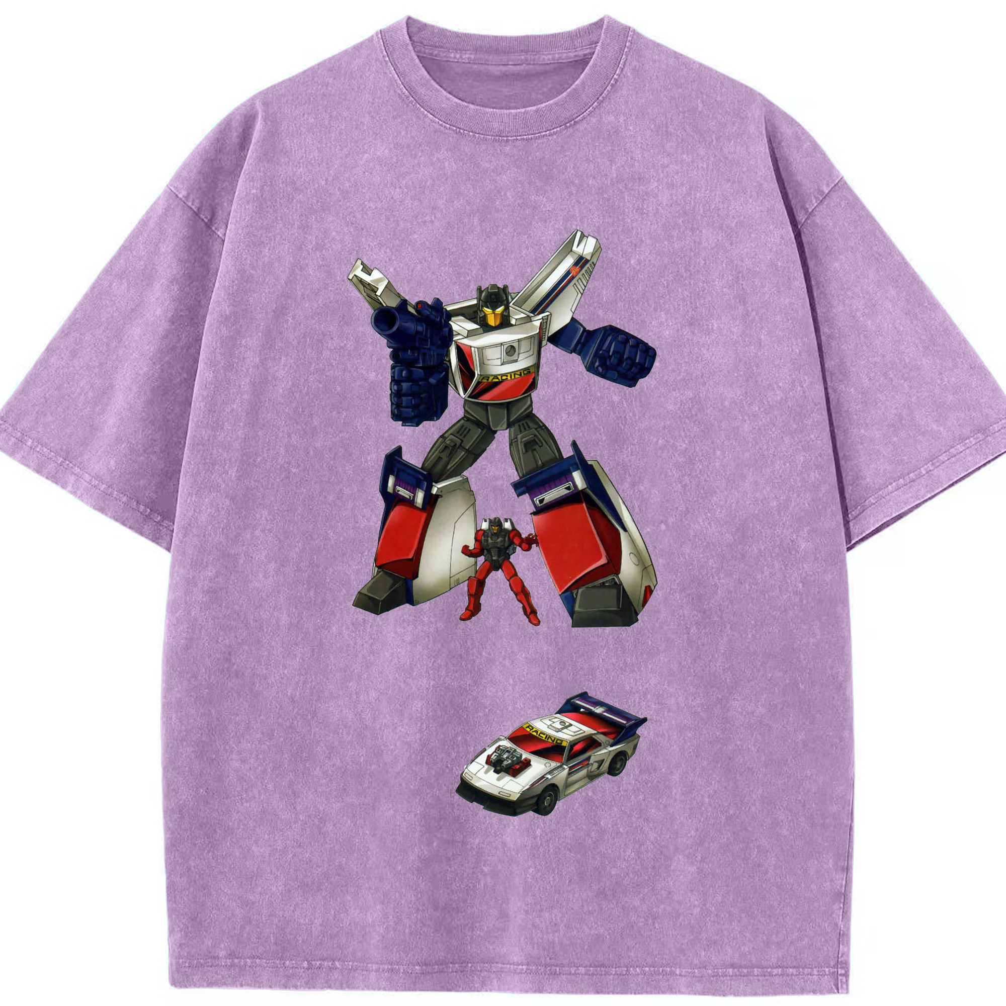 （画像用）  綿100% ヴィンテージ風 半袖Tシャツ（フロントプリント）