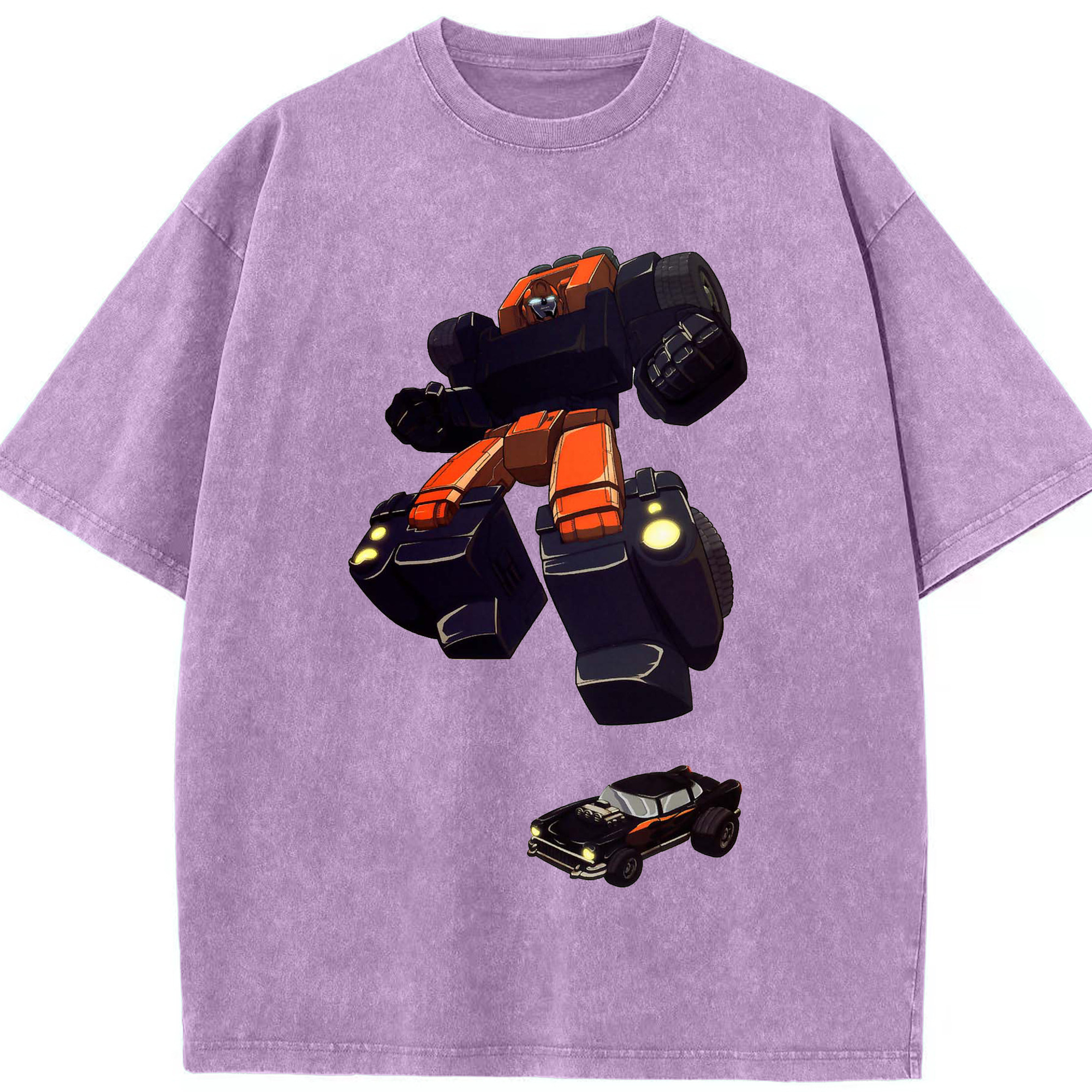 （画像用）  綿100% ヴィンテージ風 半袖Tシャツ（フロントプリント）