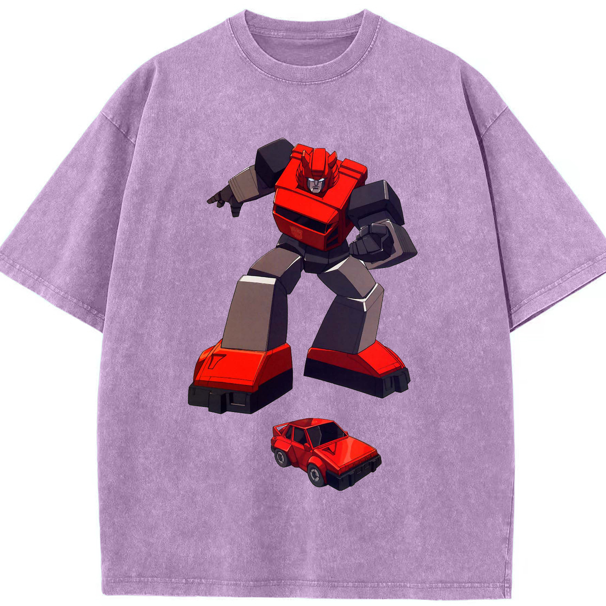 （画像用）  綿100% ヴィンテージ風 半袖Tシャツ（フロントプリント）