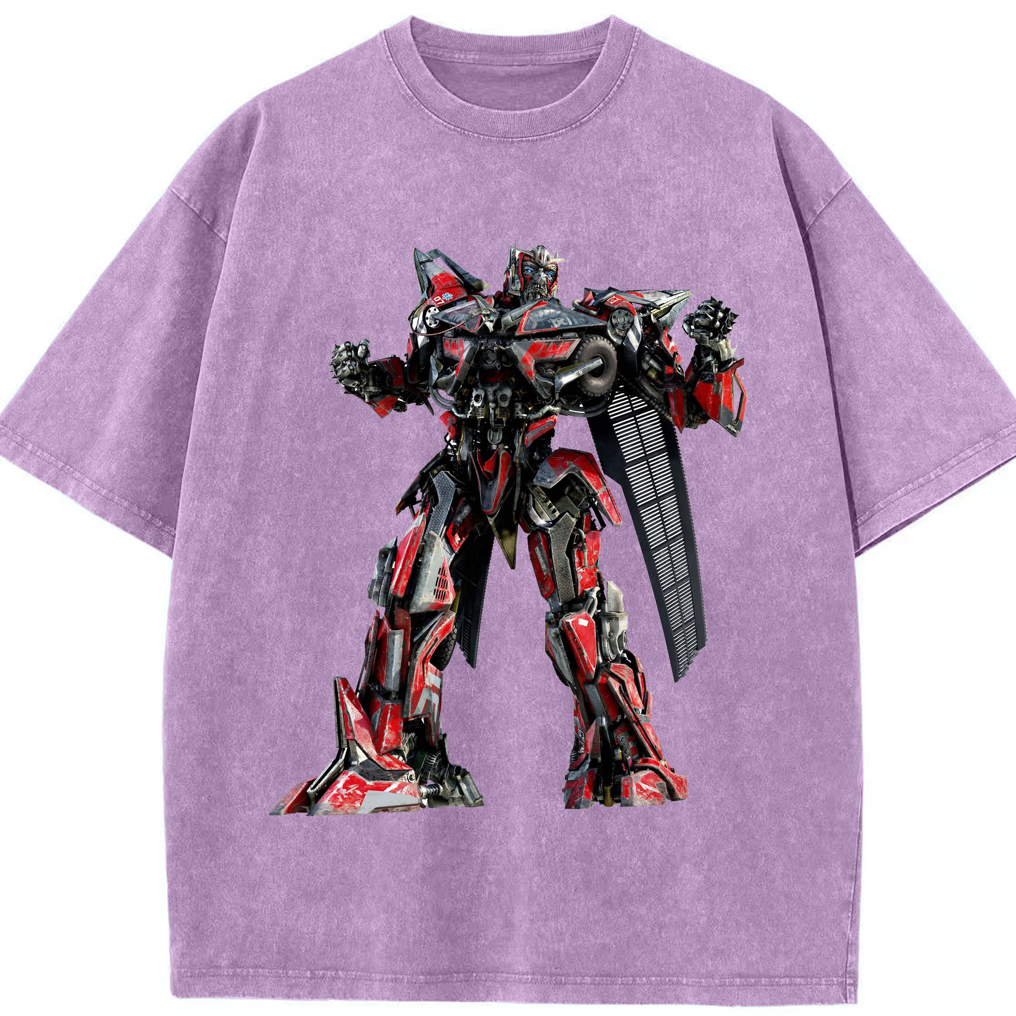 （画像用）  綿100% ヴィンテージ風 半袖Tシャツ（フロントプリント）