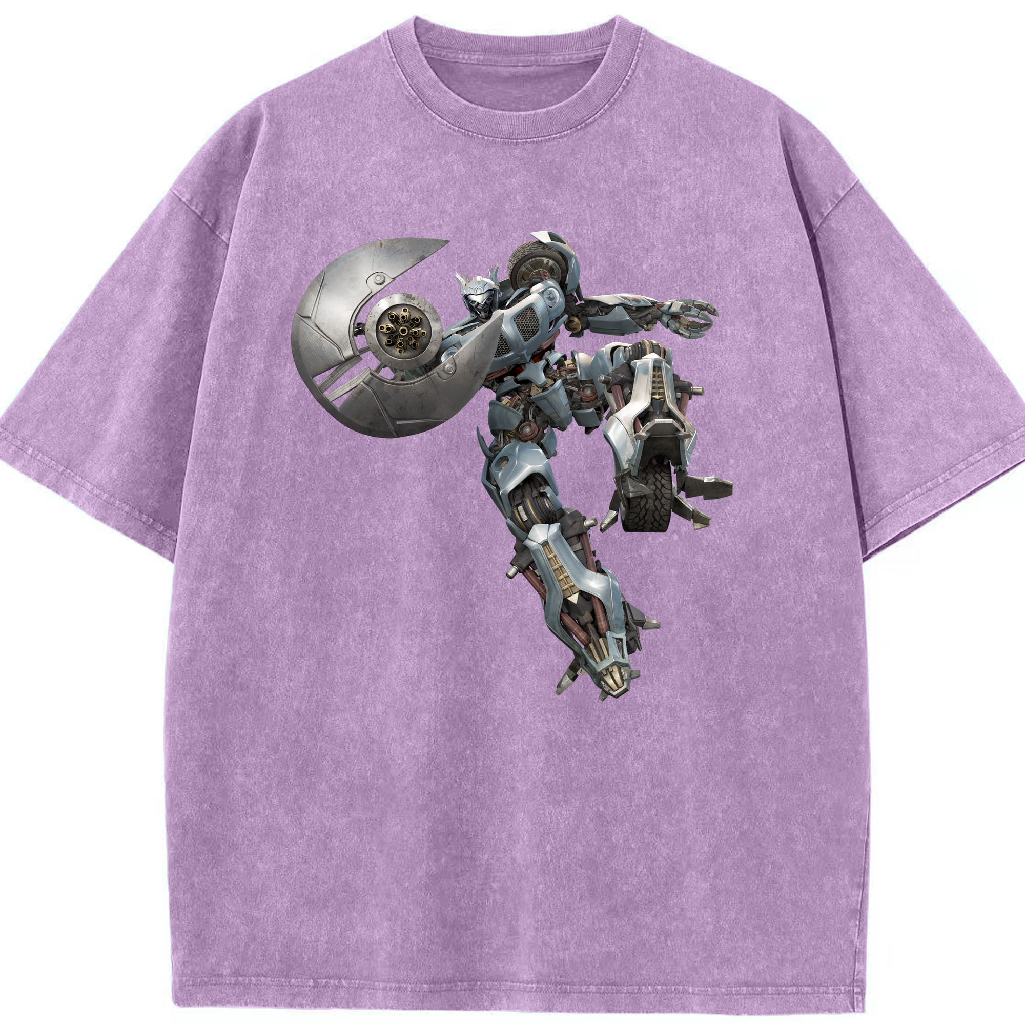 （画像用）  綿100% ヴィンテージ風 半袖Tシャツ（フロントプリント）