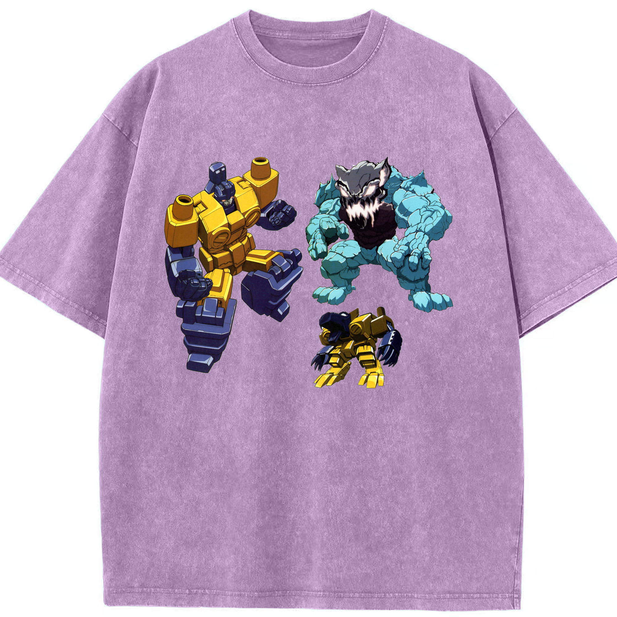 （画像用）  綿100% ヴィンテージ風 半袖Tシャツ（フロントプリント）