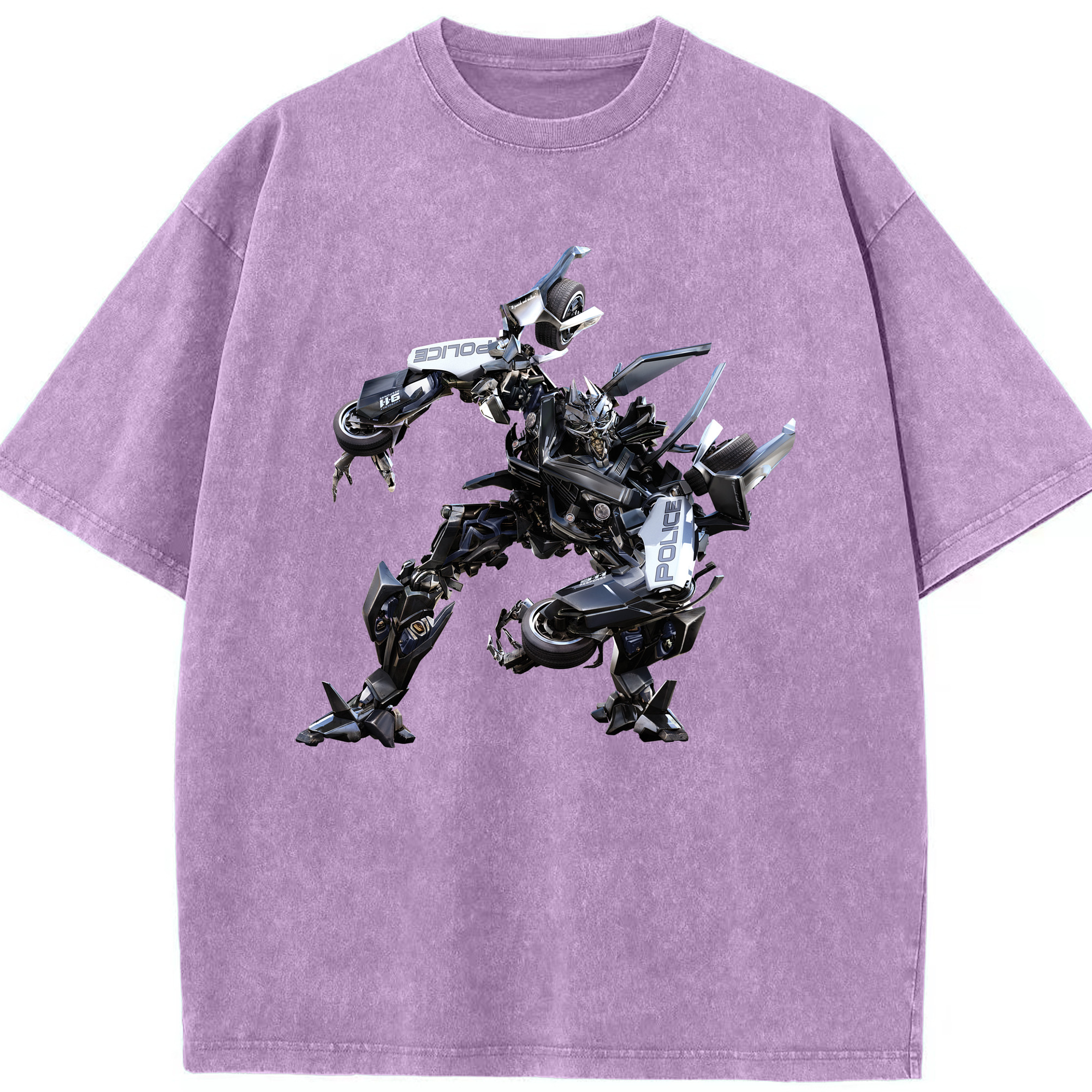 （画像用）  綿100% ヴィンテージ風 半袖Tシャツ（フロントプリント）