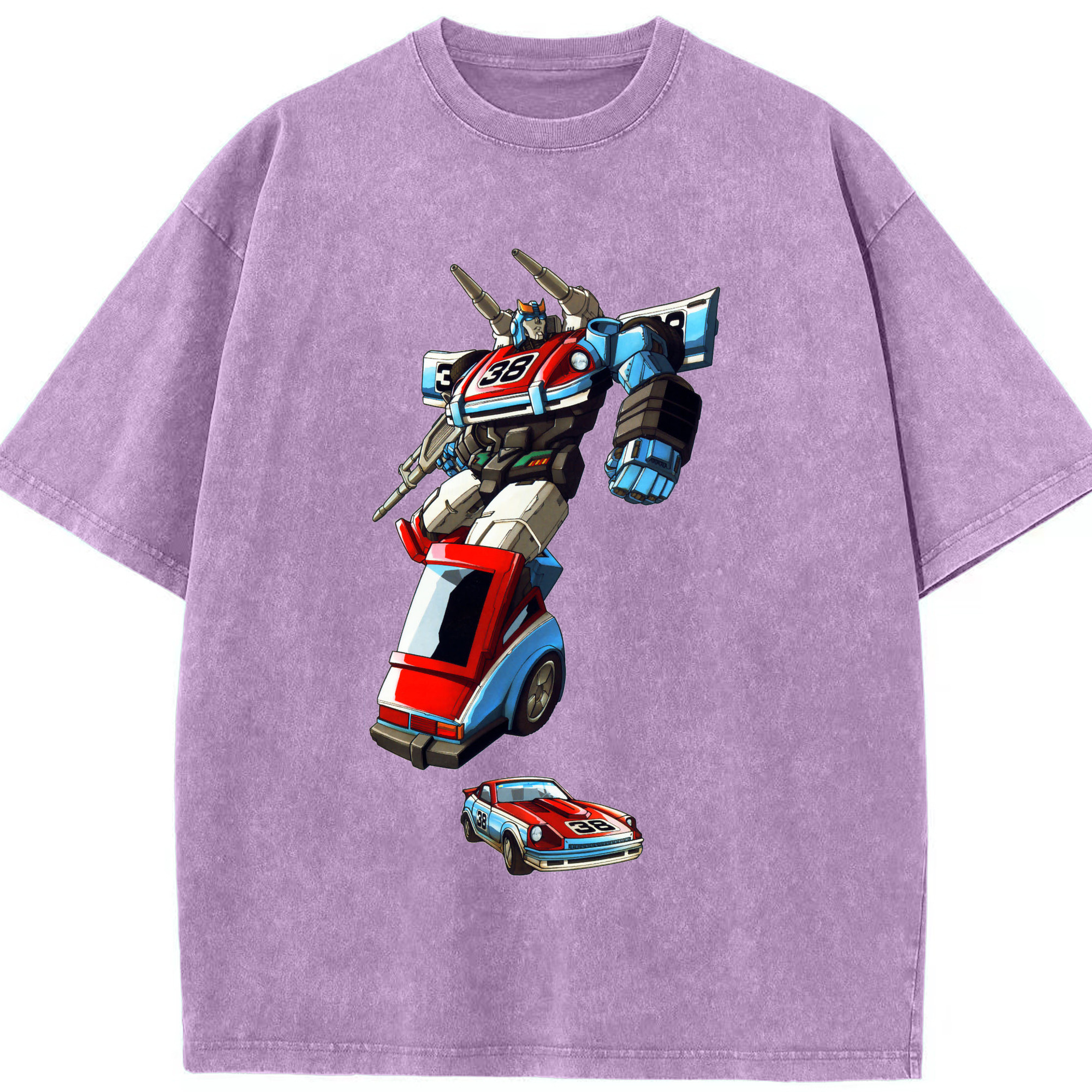（画像用）  綿100% ヴィンテージ風 半袖Tシャツ（フロントプリント）