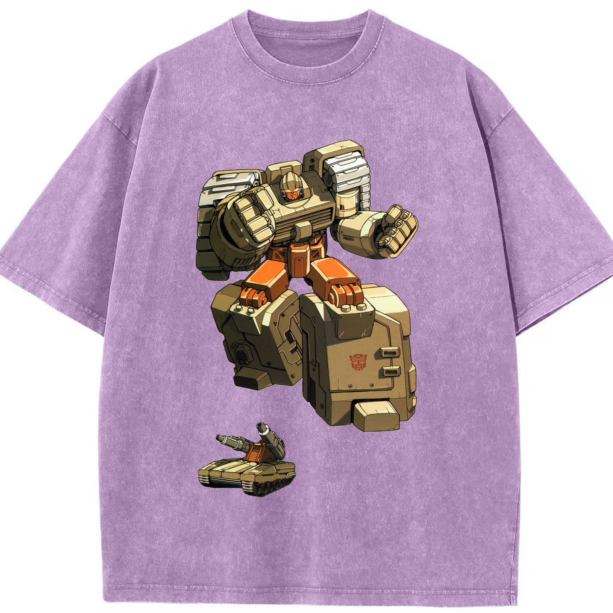 （画像用）  綿100% ヴィンテージ風 半袖Tシャツ（フロントプリント）