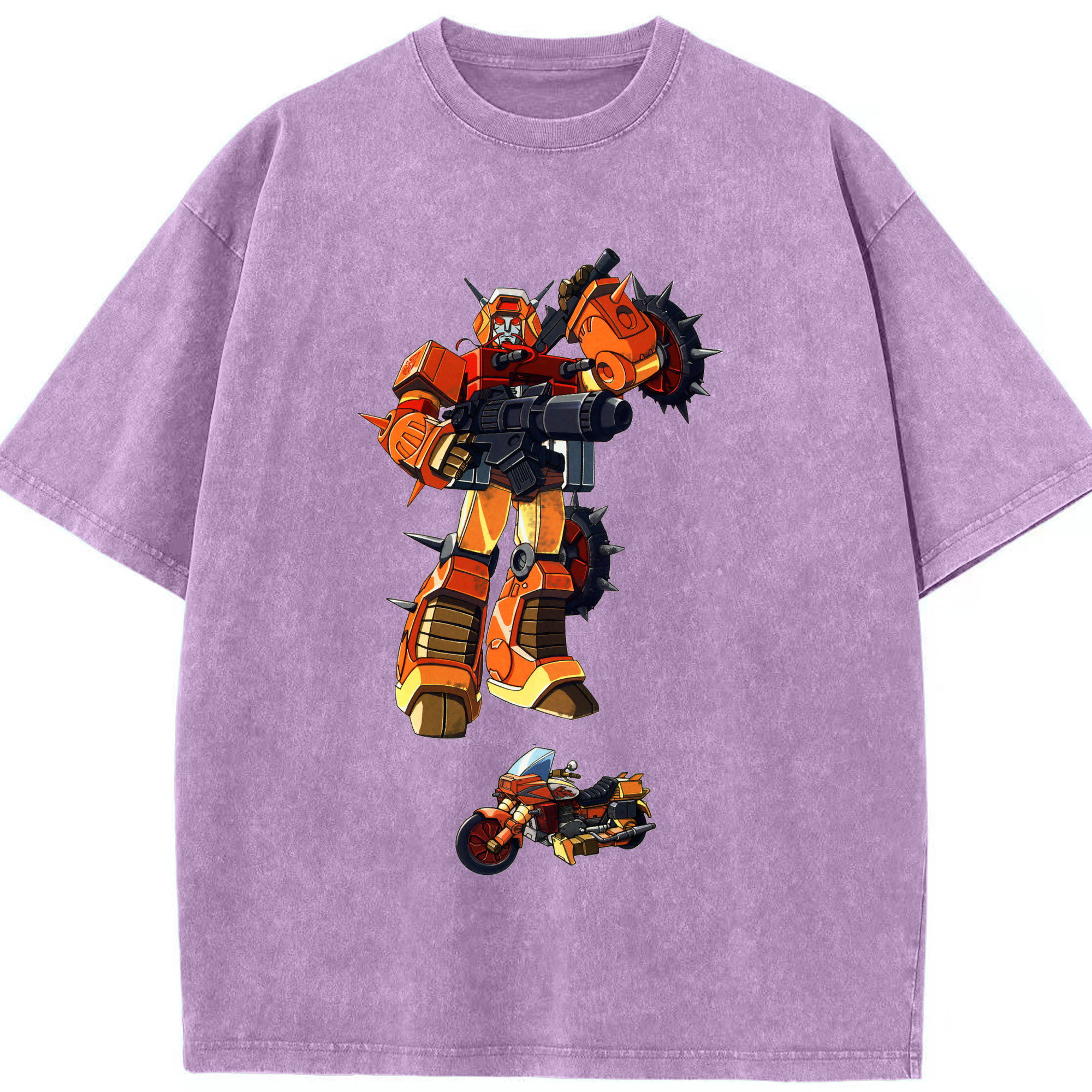 （画像用）  綿100% ヴィンテージ風 半袖Tシャツ（フロントプリント）