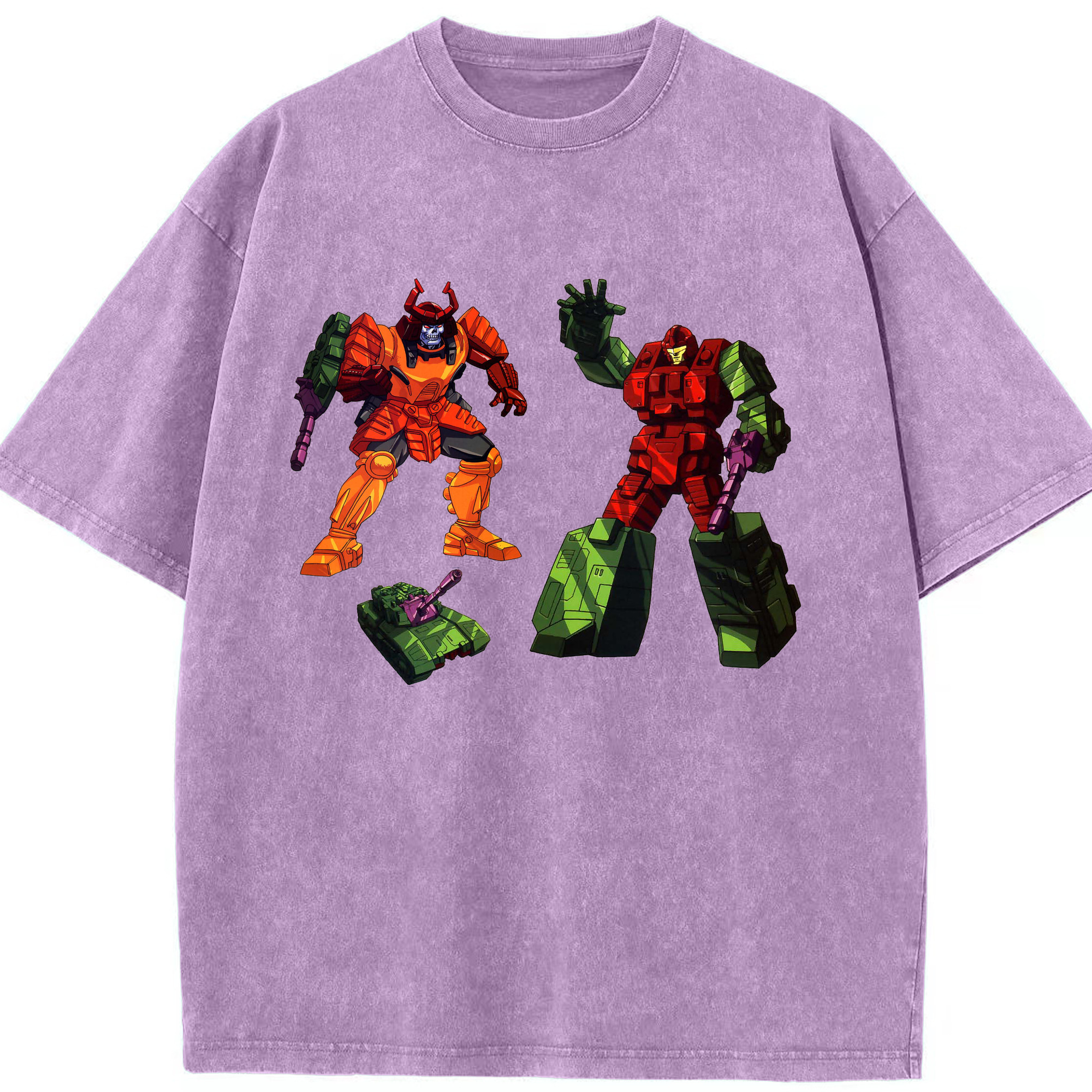 （画像用）  綿100% ヴィンテージ風 半袖Tシャツ（フロントプリント）