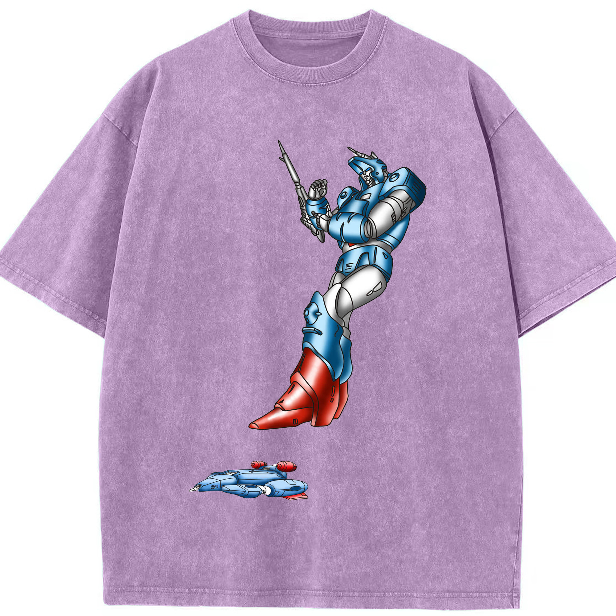（画像用）  綿100% ヴィンテージ風 半袖Tシャツ（フロントプリント）