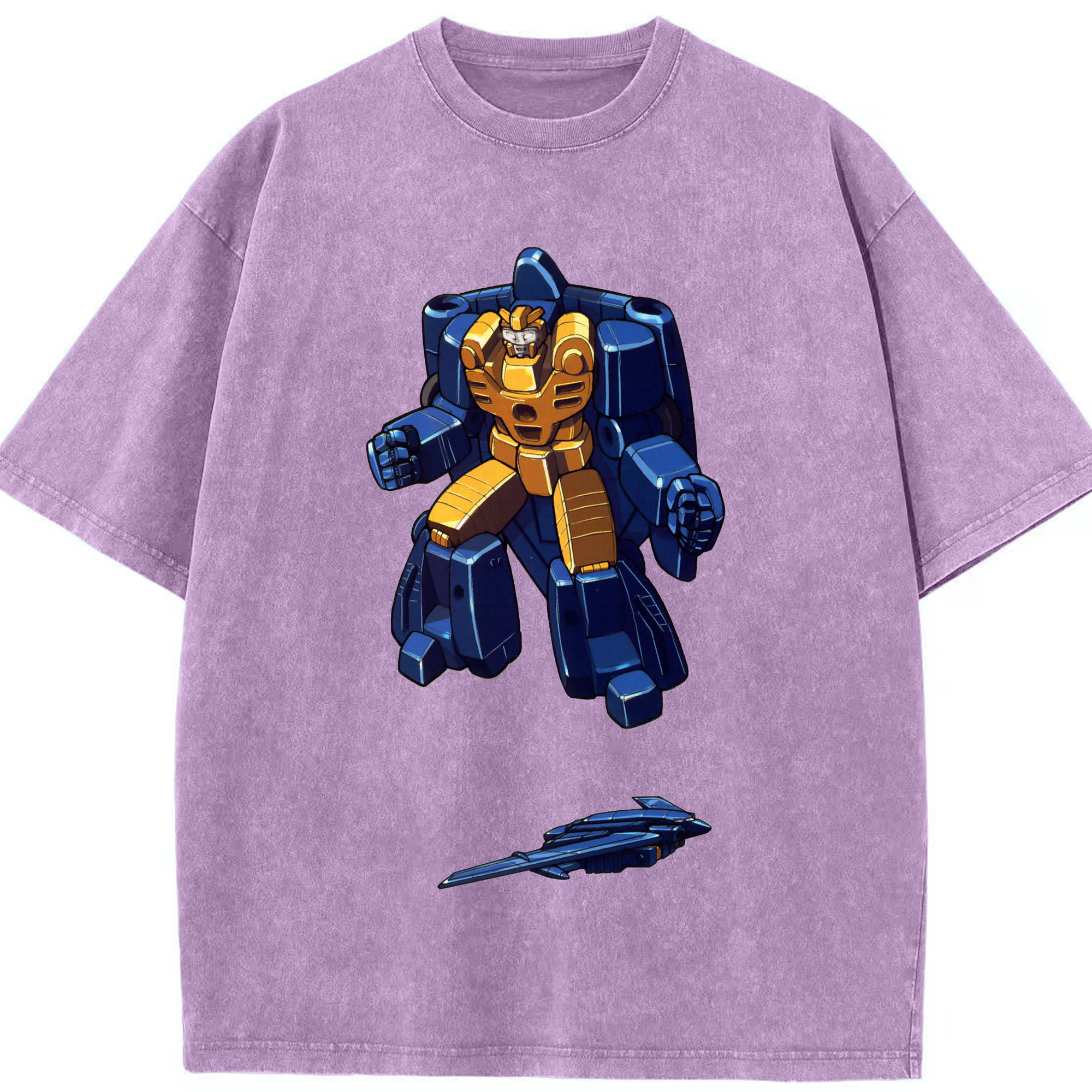 （画像用）  綿100% ヴィンテージ風 半袖Tシャツ（フロントプリント）